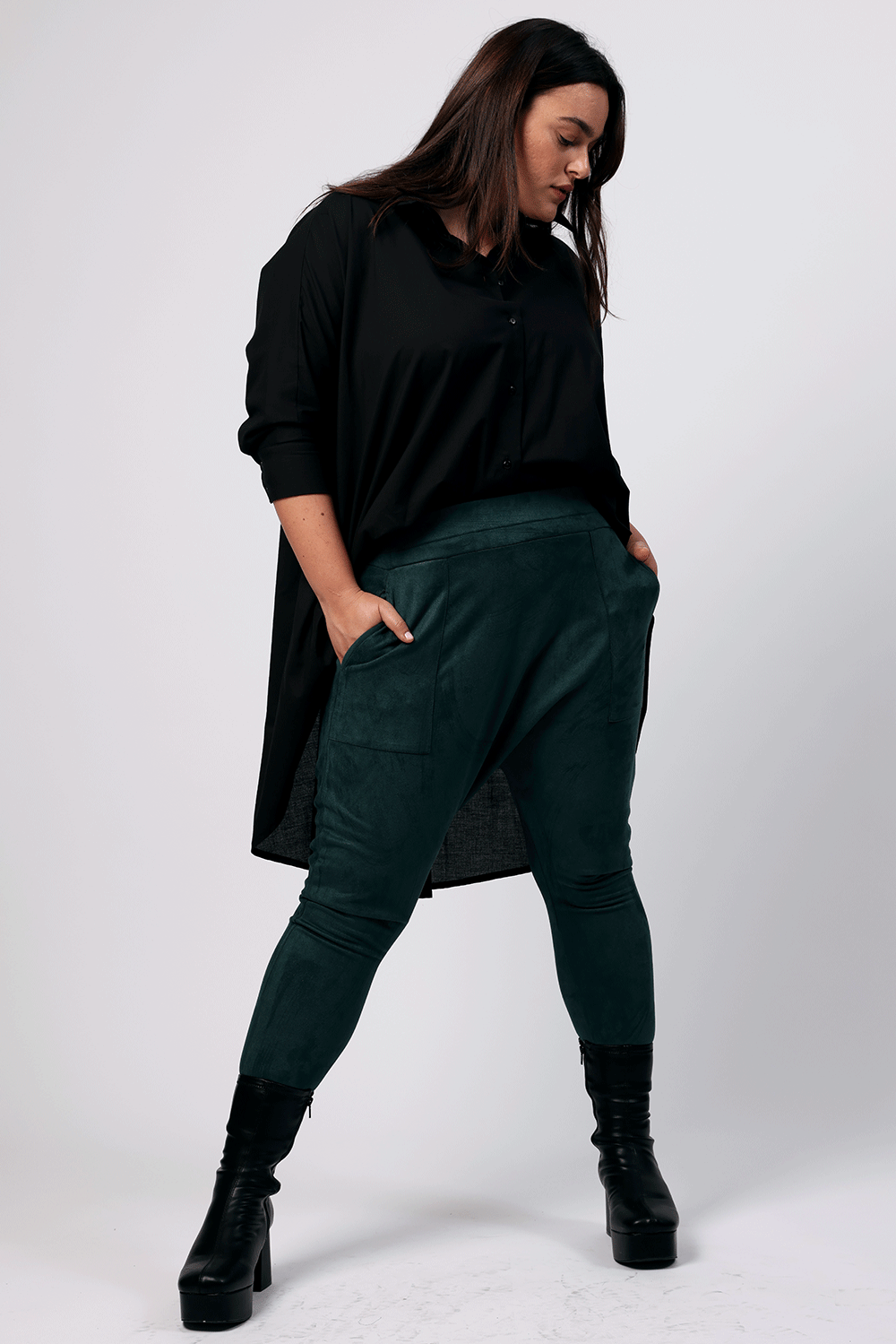 מכנסי פרנקי ירוקים יד 2 מהארון של שי