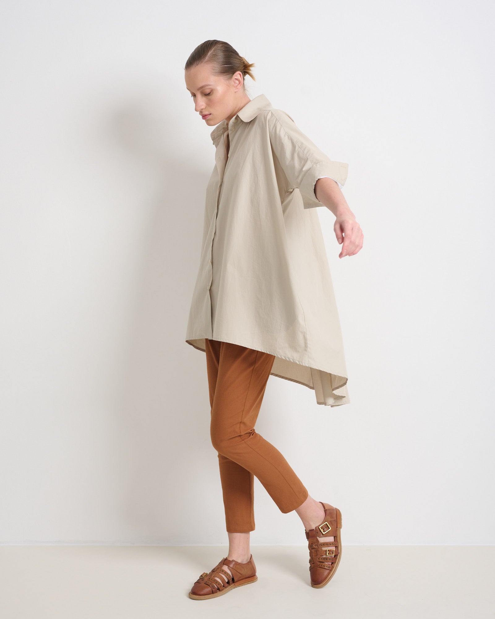 סאמפל חולצת פראן אבן