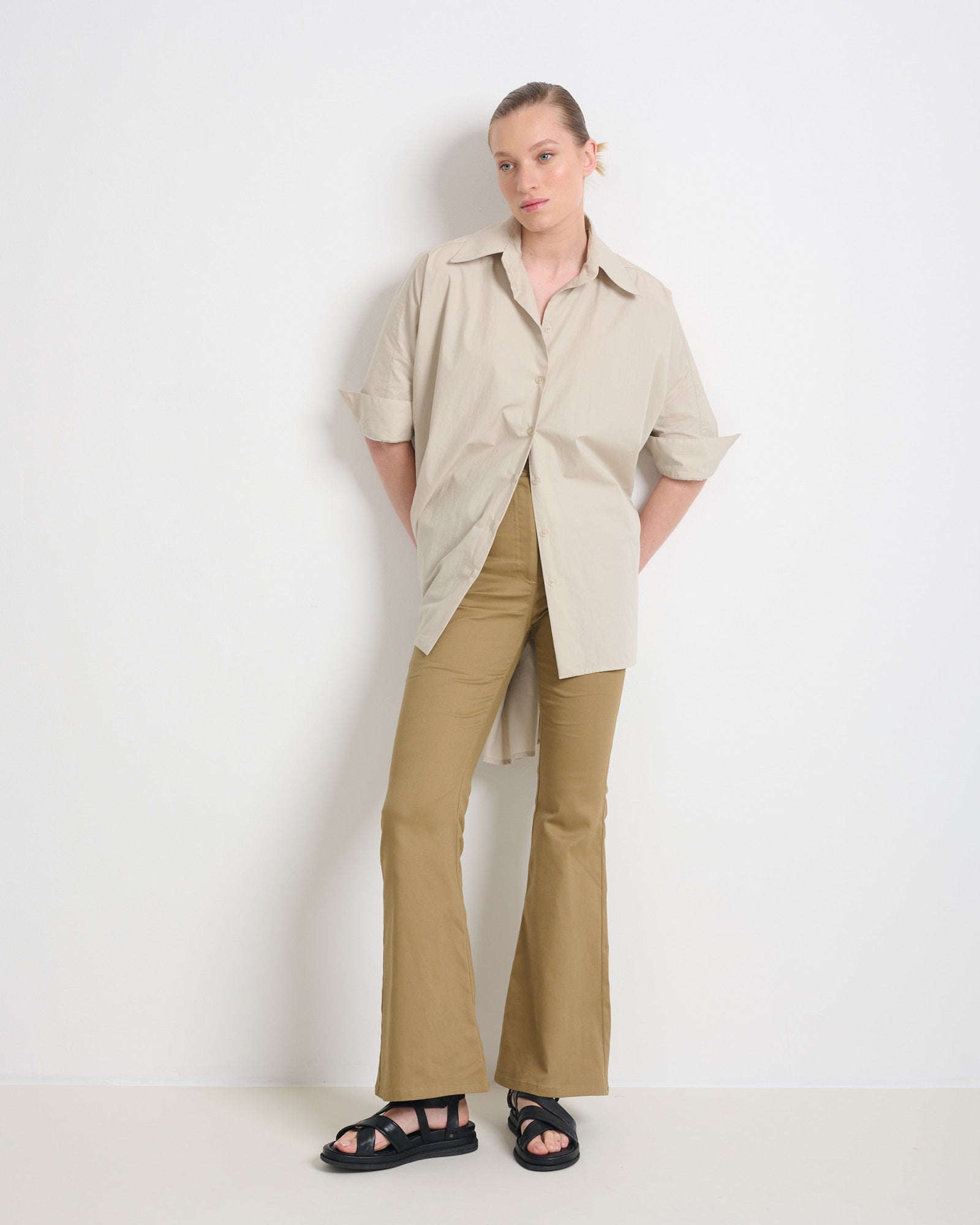 סאמפל חולצת פראן אבן