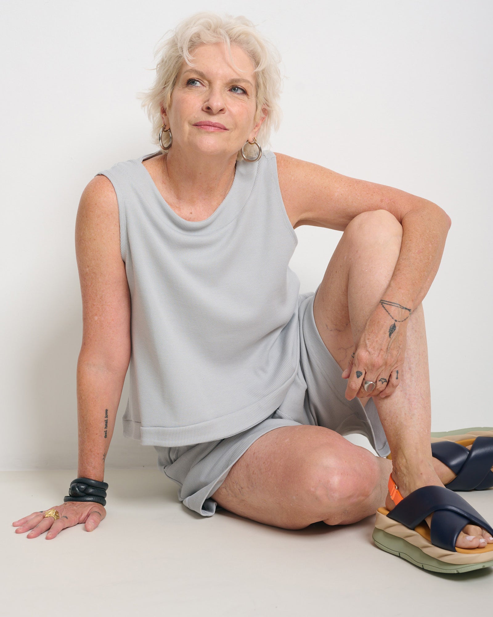 Shoshanna Top Light Grey - Layou Design by Shay Sobol