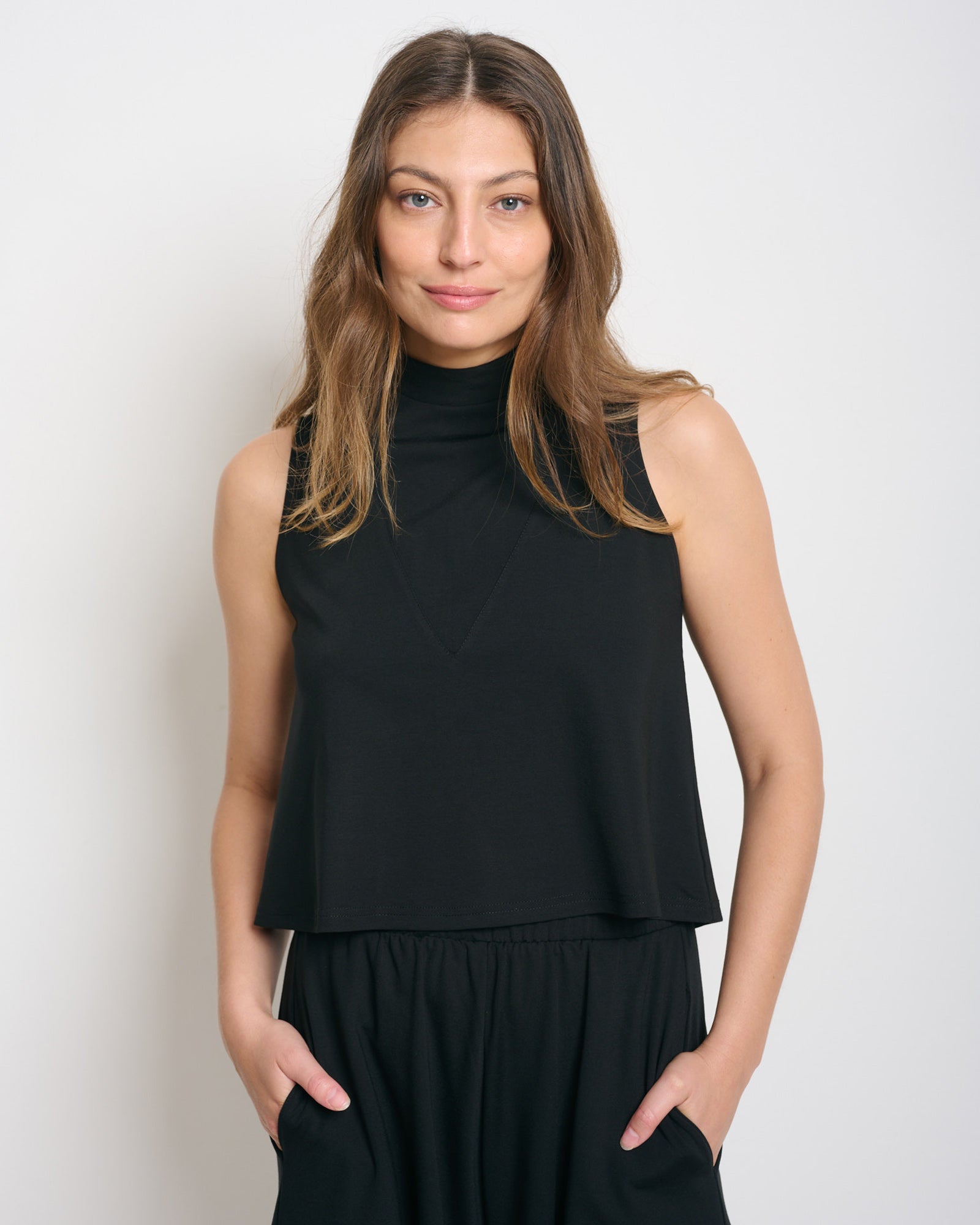 Haley Tank Top Black - Layou Design by Shay Sobol