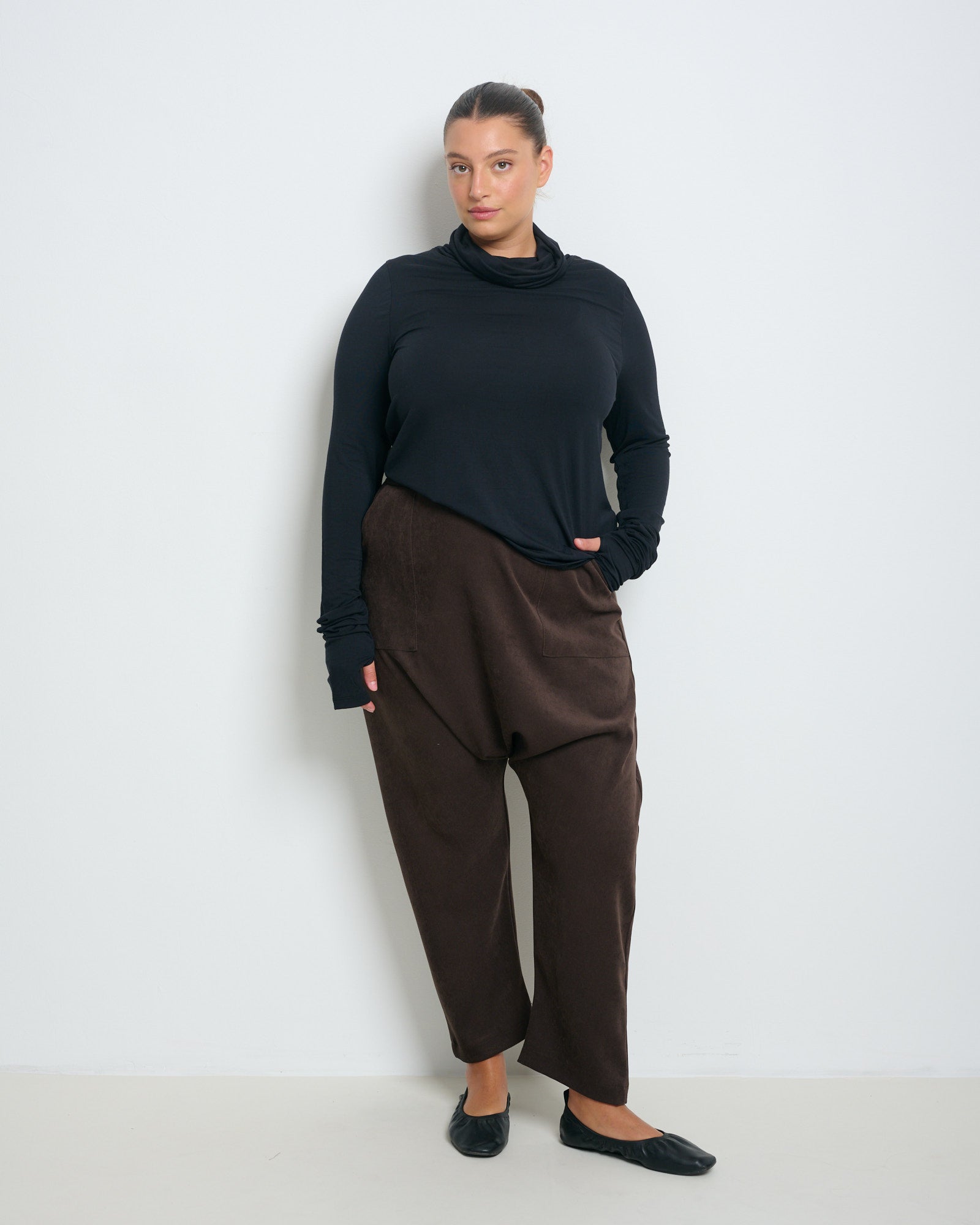 Linoy 2.0 Turtleneck Top Black