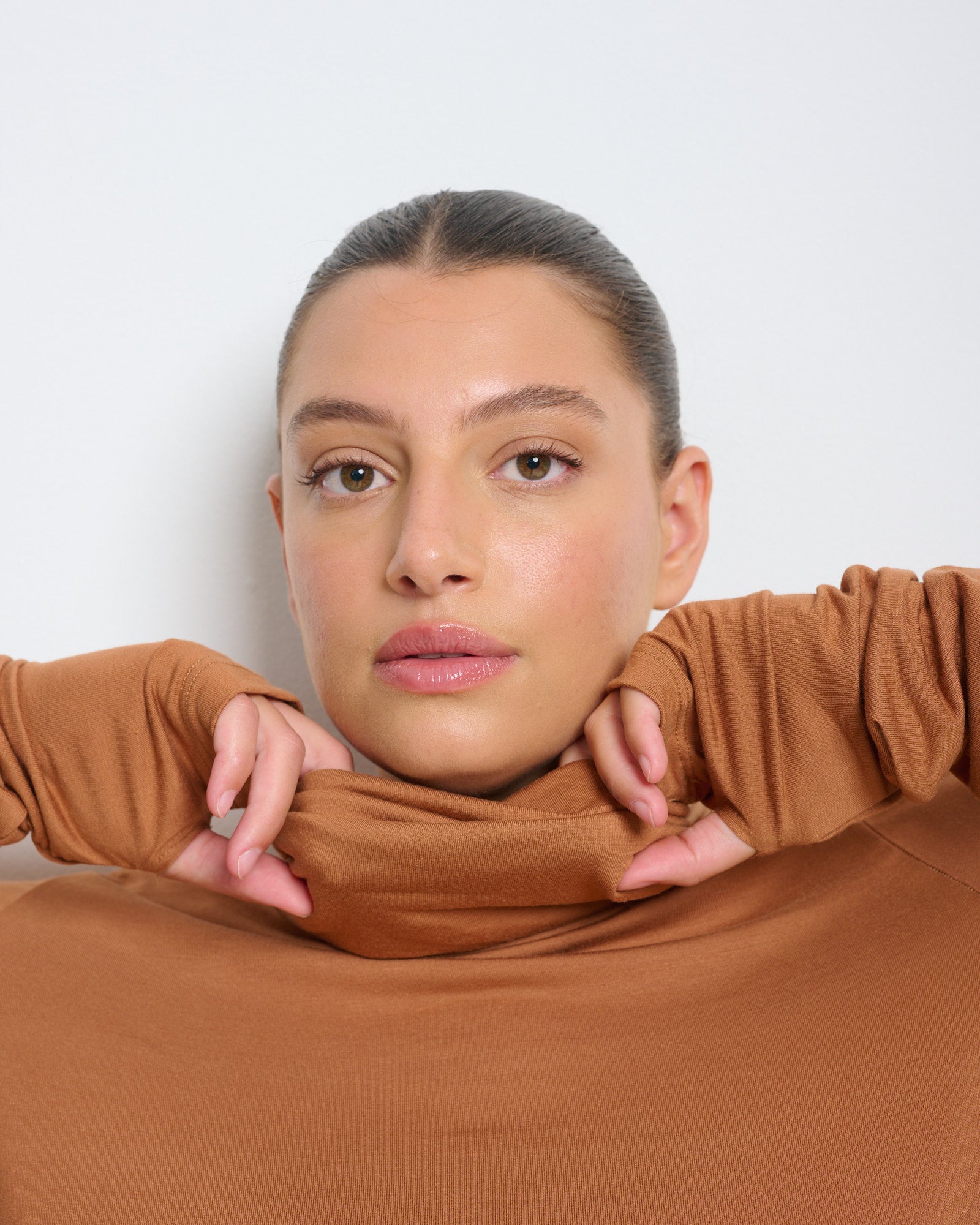 Linoy 2.0 Turtleneck Top Brick
