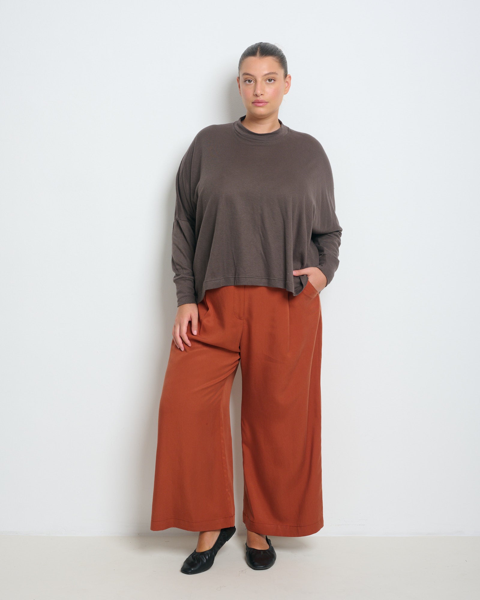 Mia Top Brown - Layou Design by Shay Sobol