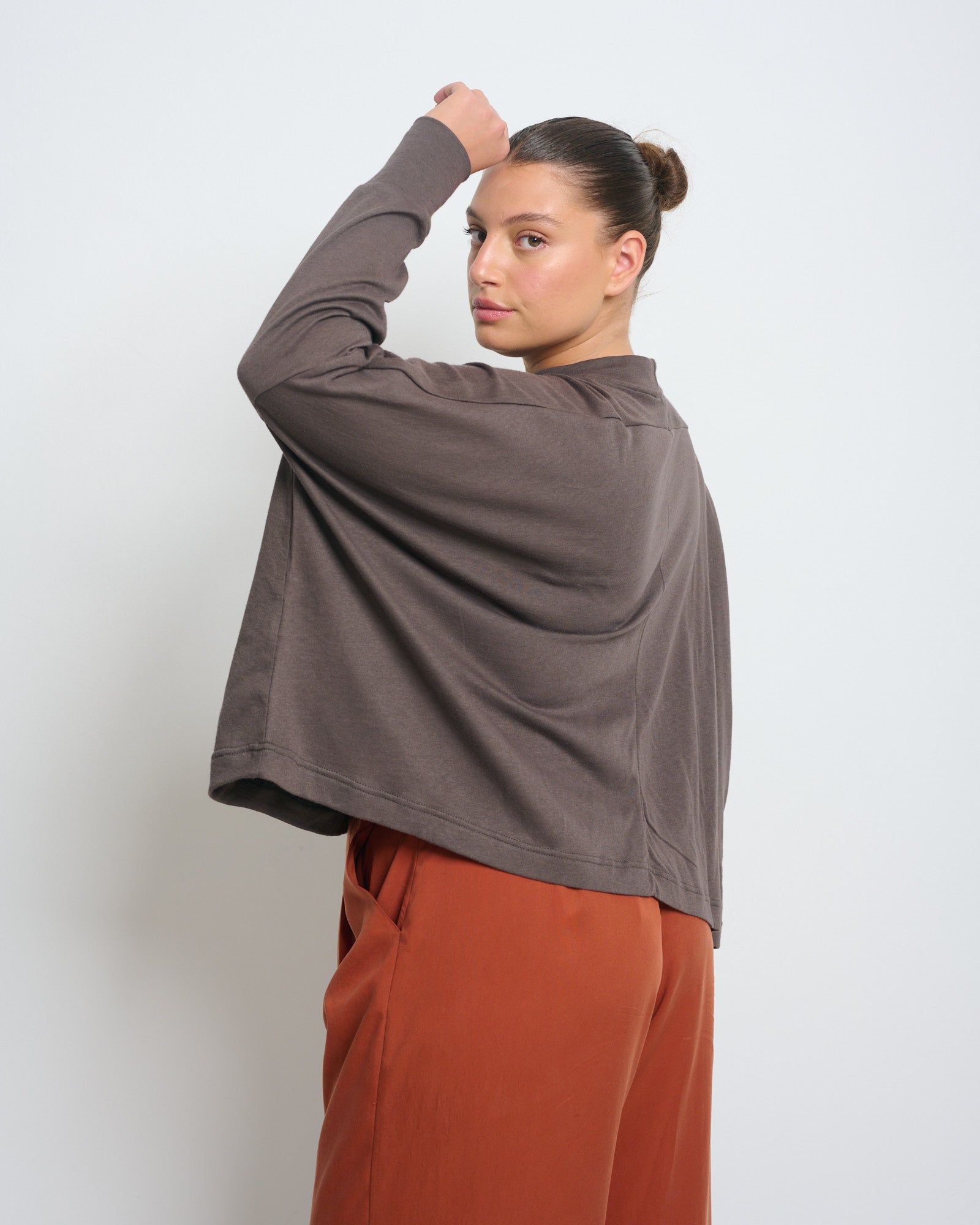 Mia Top Brown - Layou Design by Shay Sobol