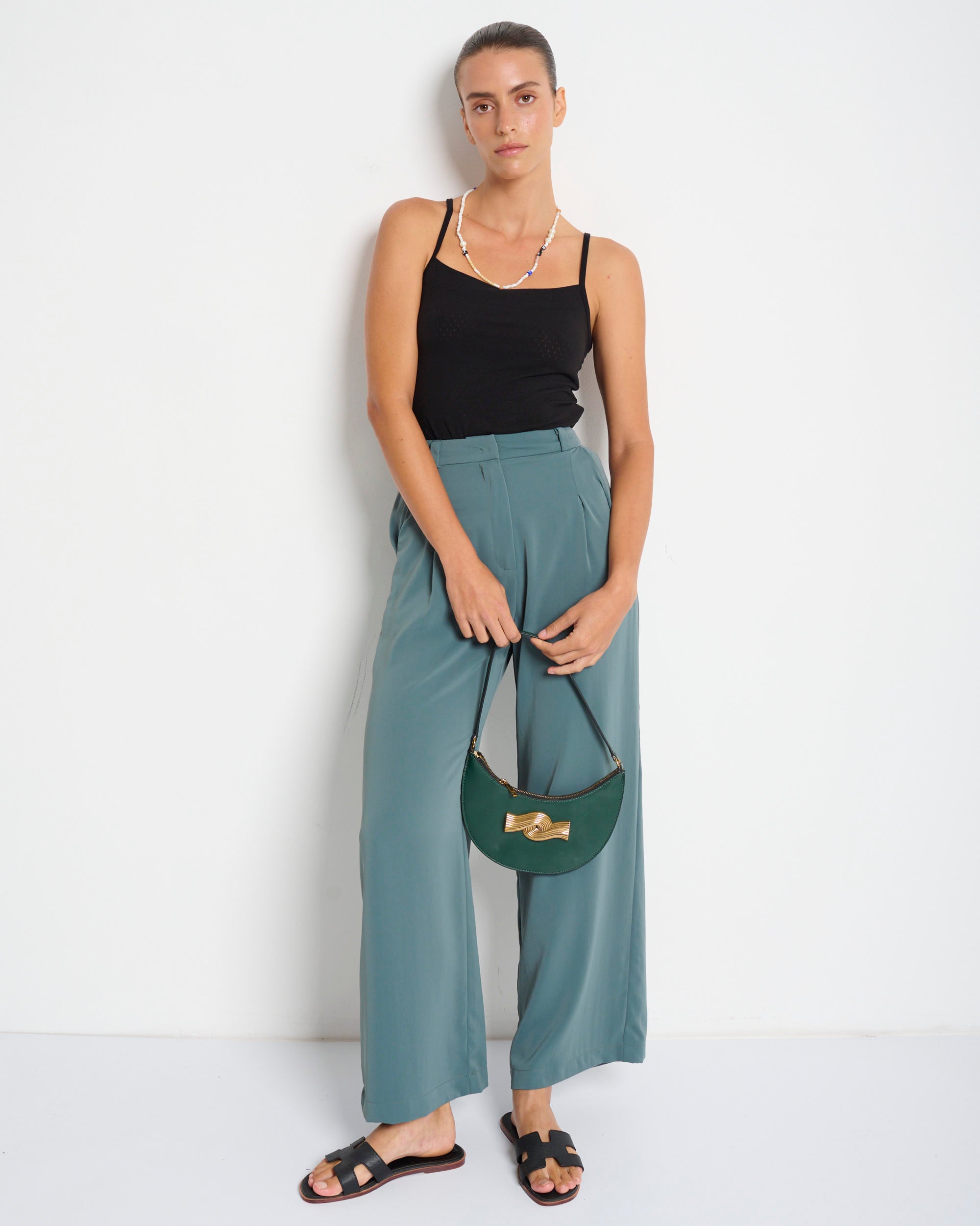 סאמפל מכנסי בלום ירוק מרווה One Piece