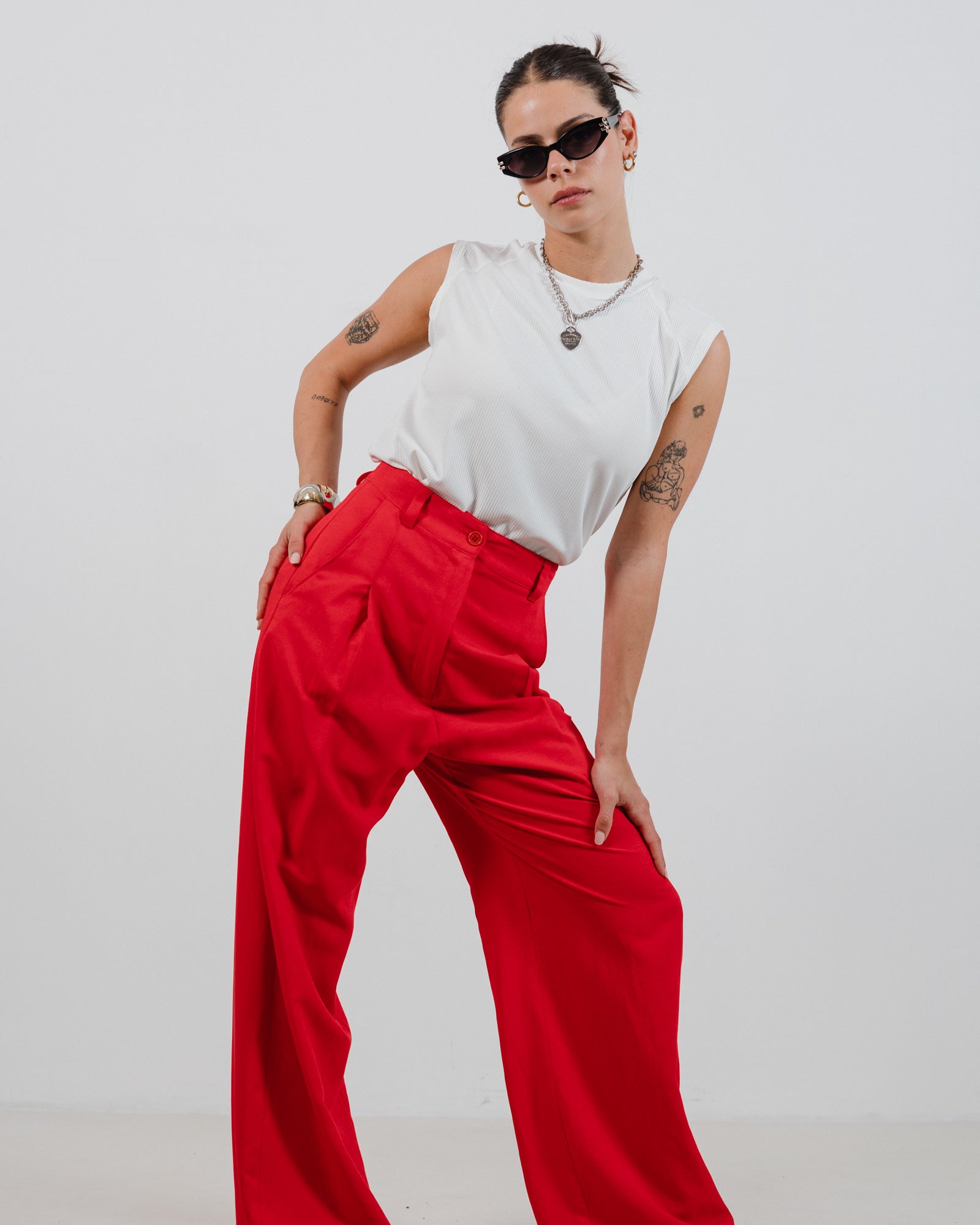 Bloom Pants Red