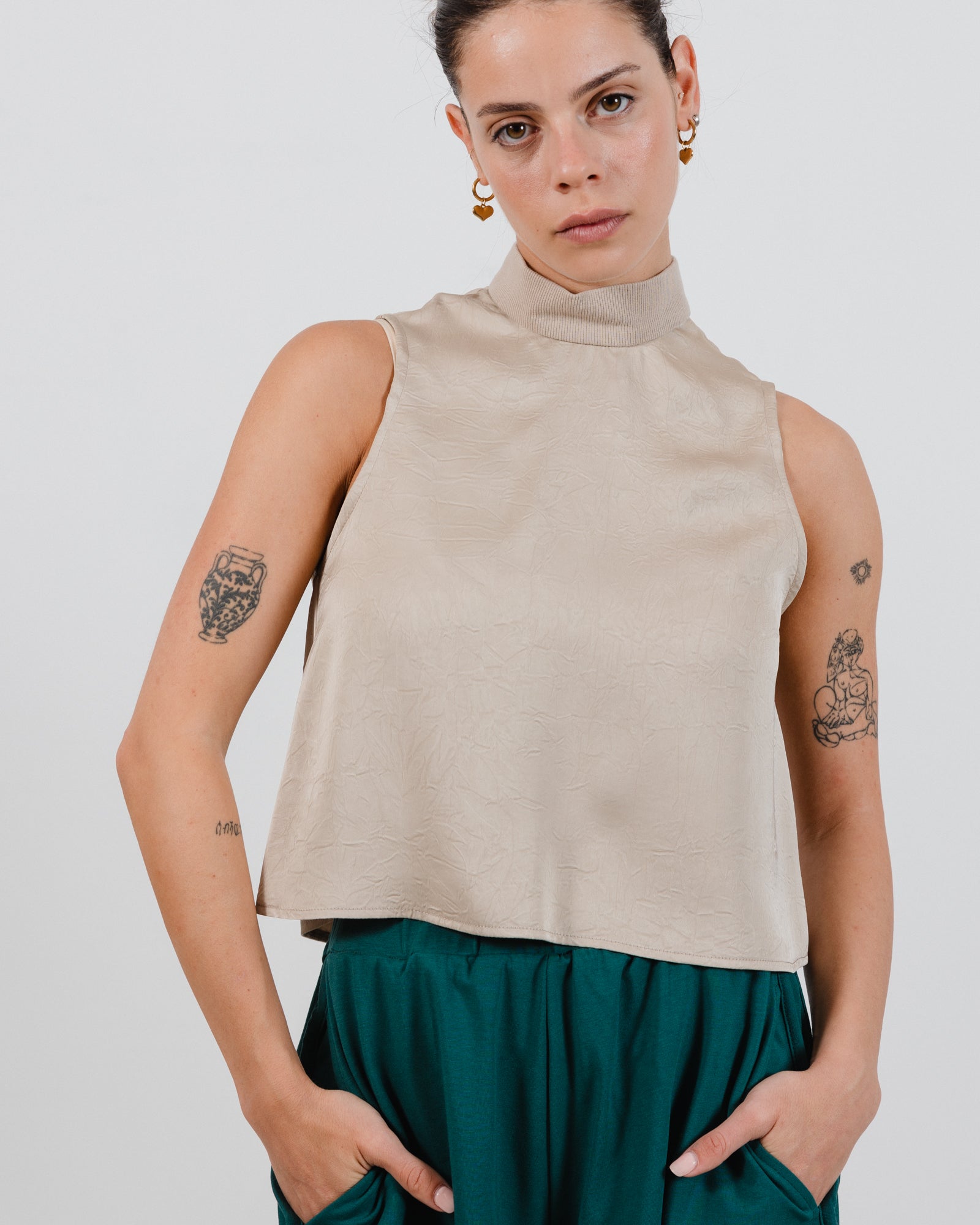 Helena Top Khaki