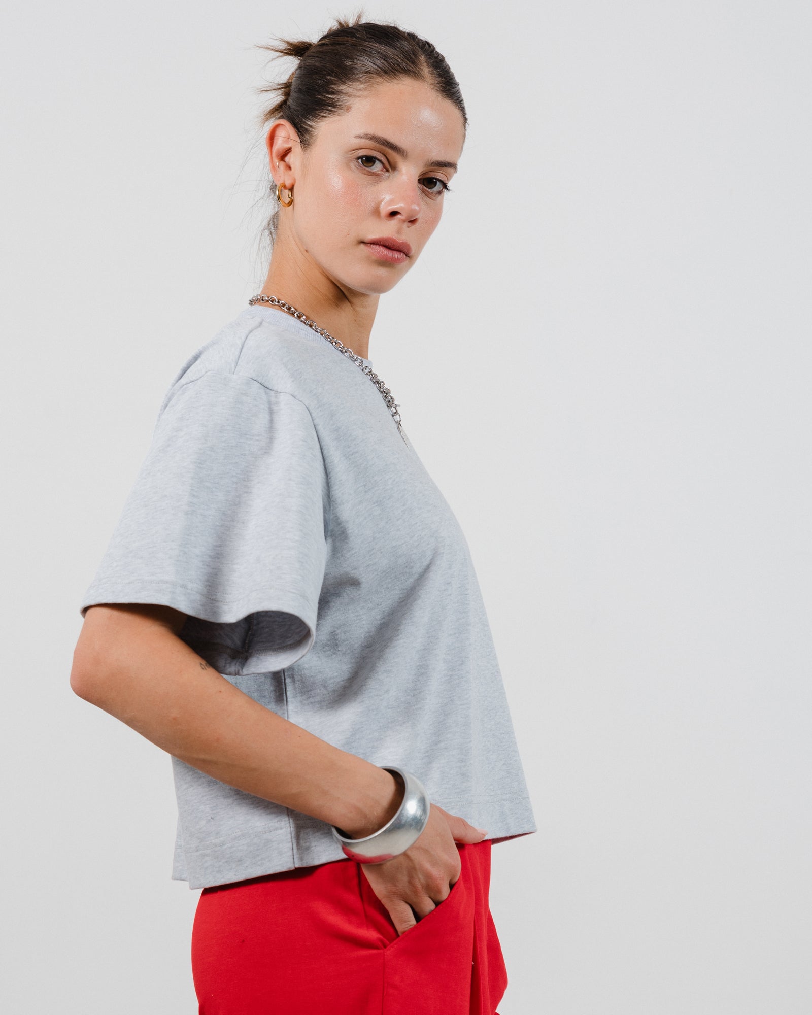 טי שירט רובי אפור