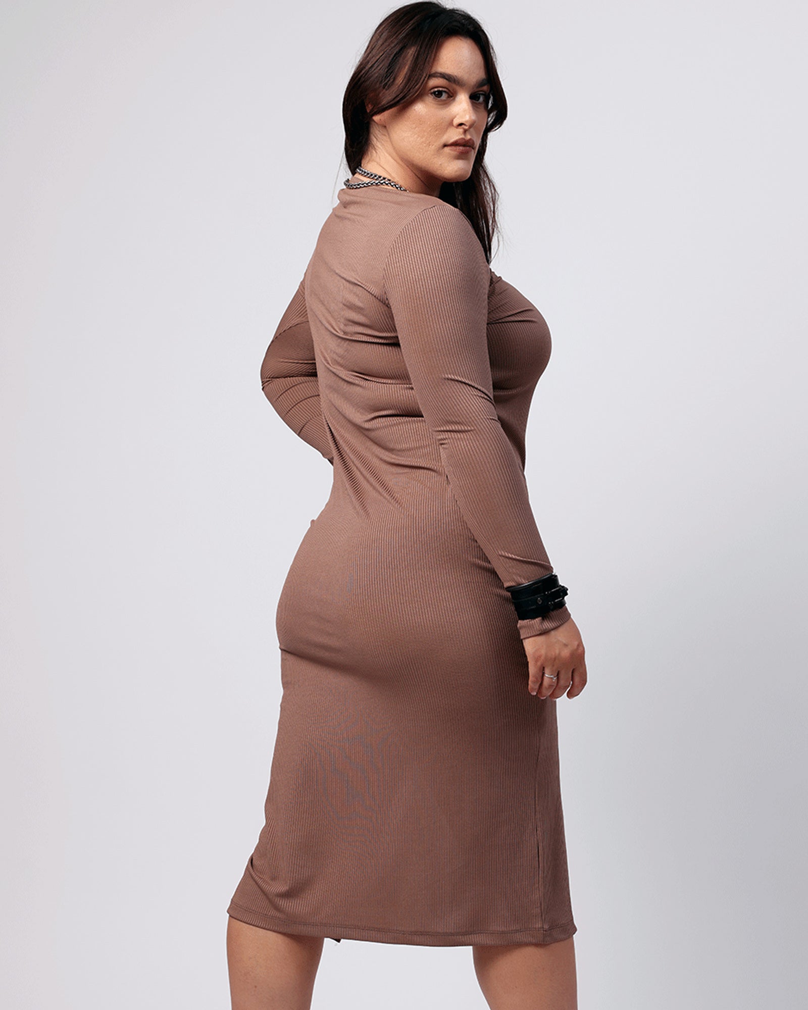 שמלת אלקטרא מוקה יד 2