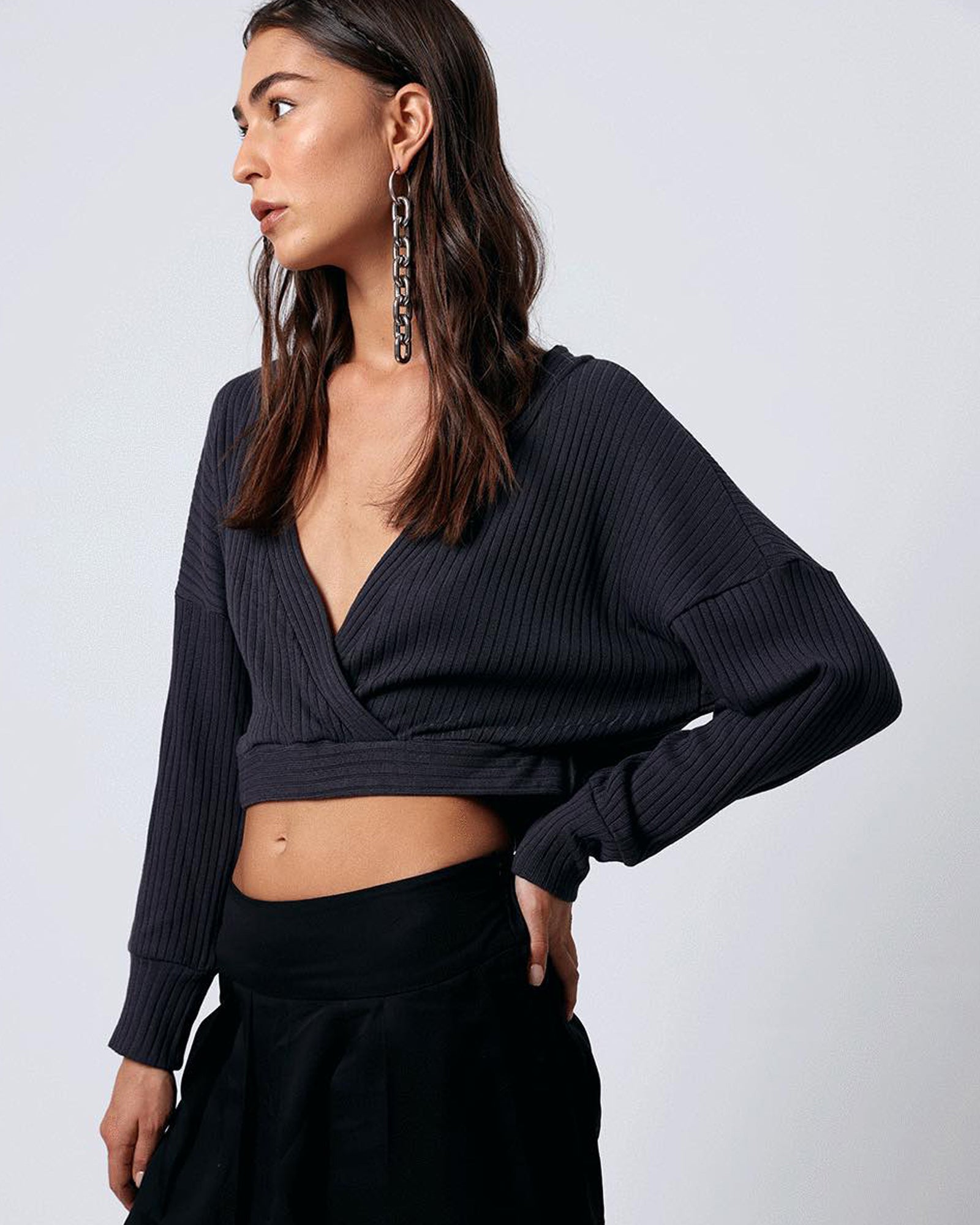Brook sweater Steel - Layou Design by Shay Sobol