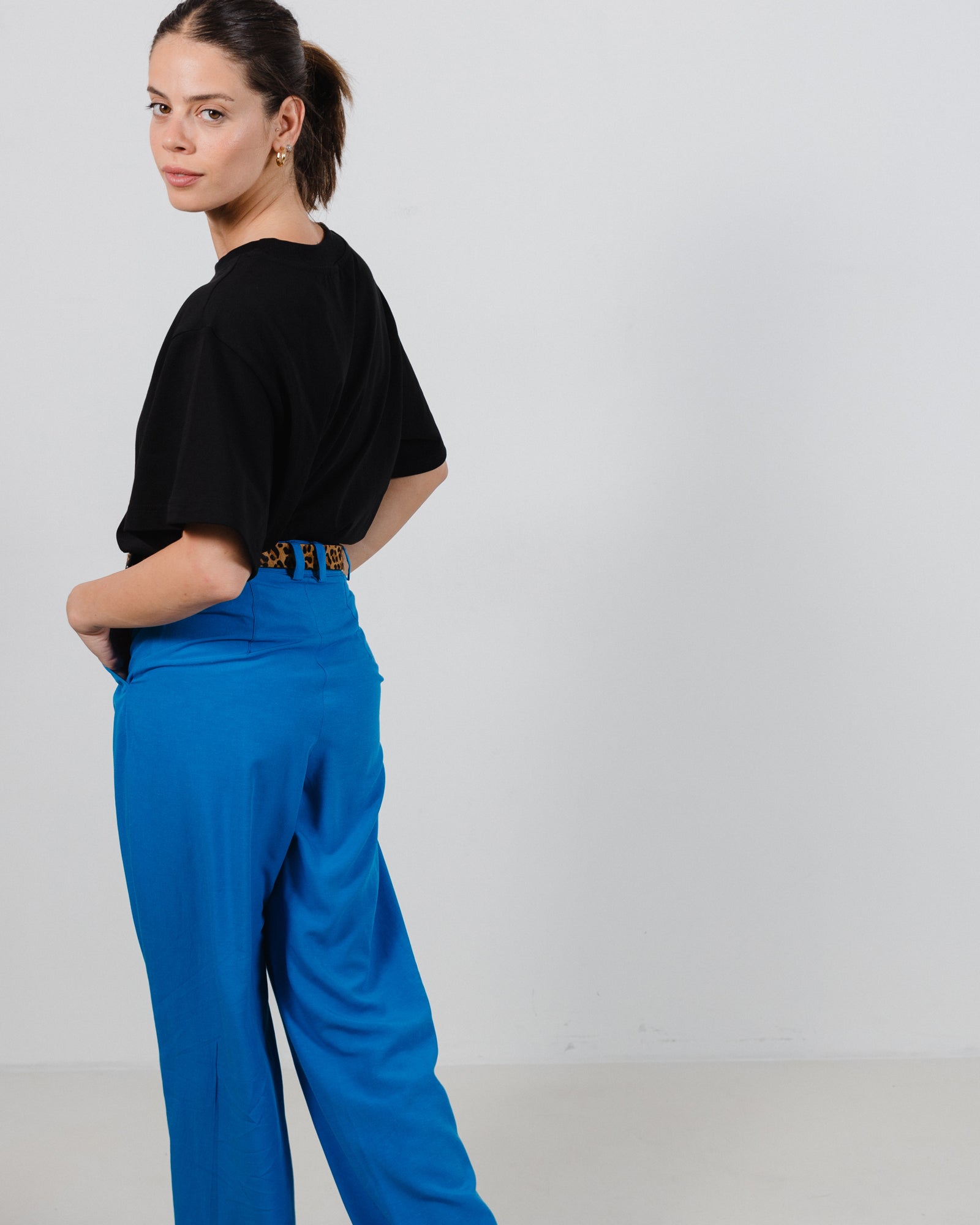 מכנסי בלום כחול רויאל