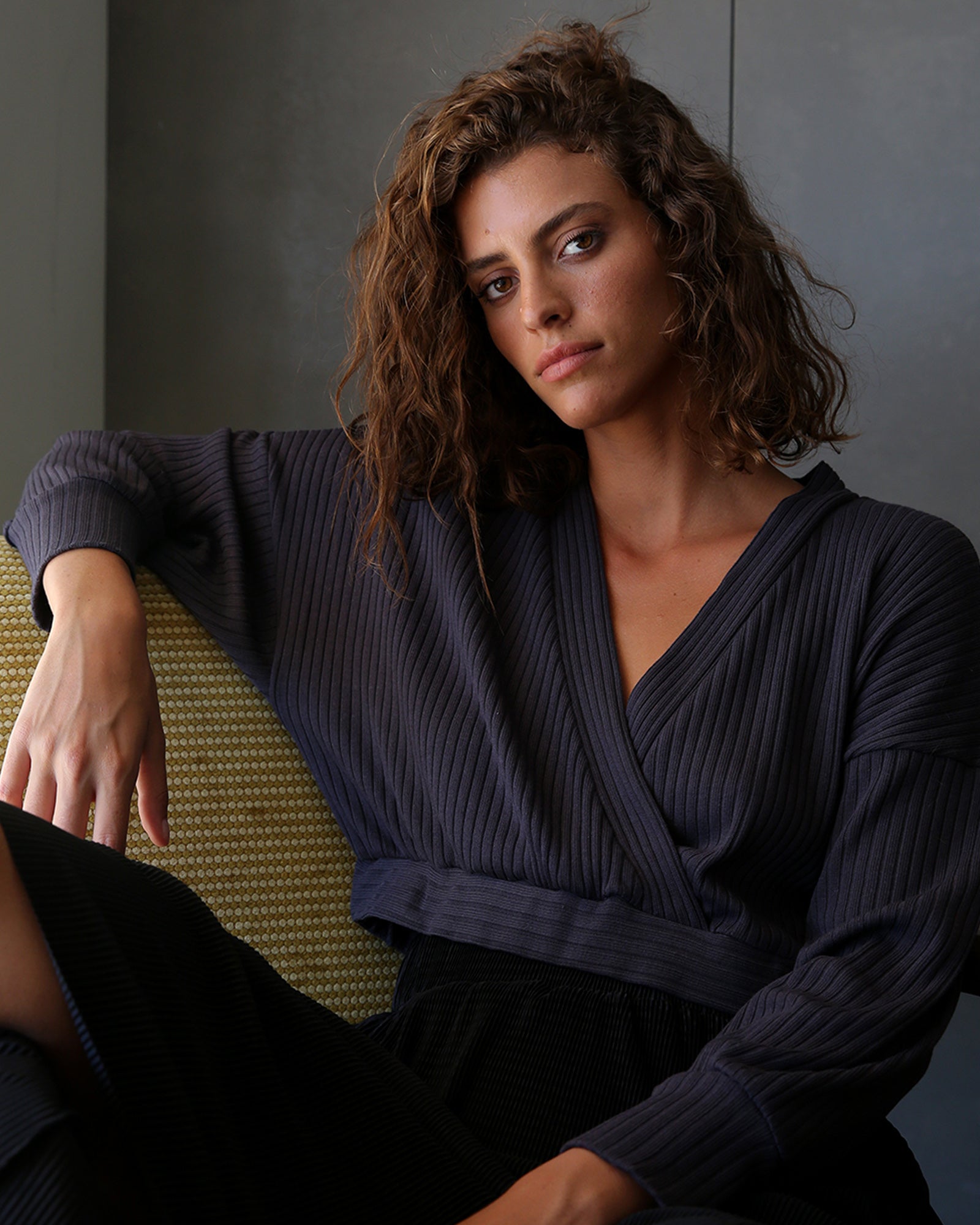 Brook sweater Steel - Layou Design by Shay Sobol