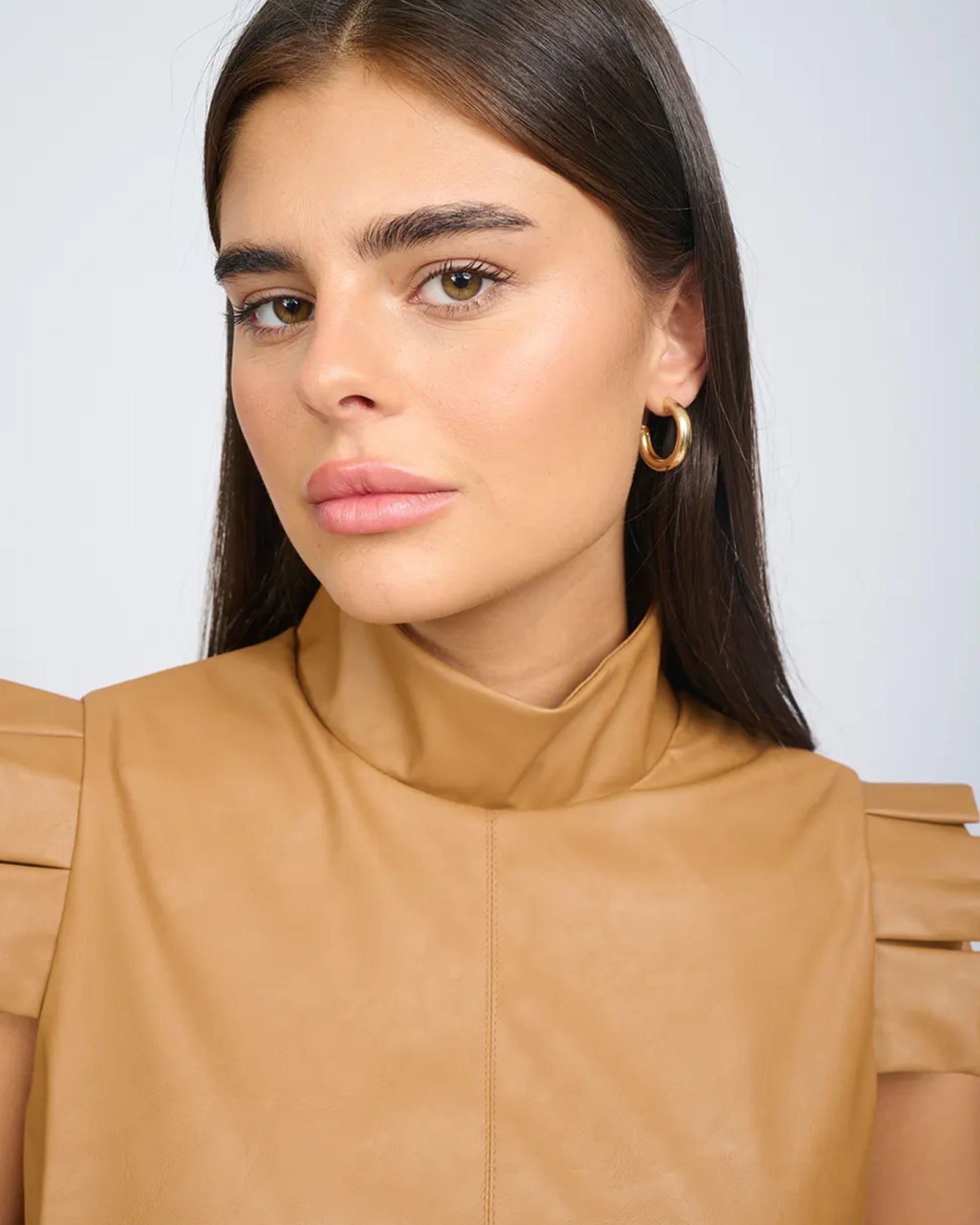 Ella Top Camel Brown