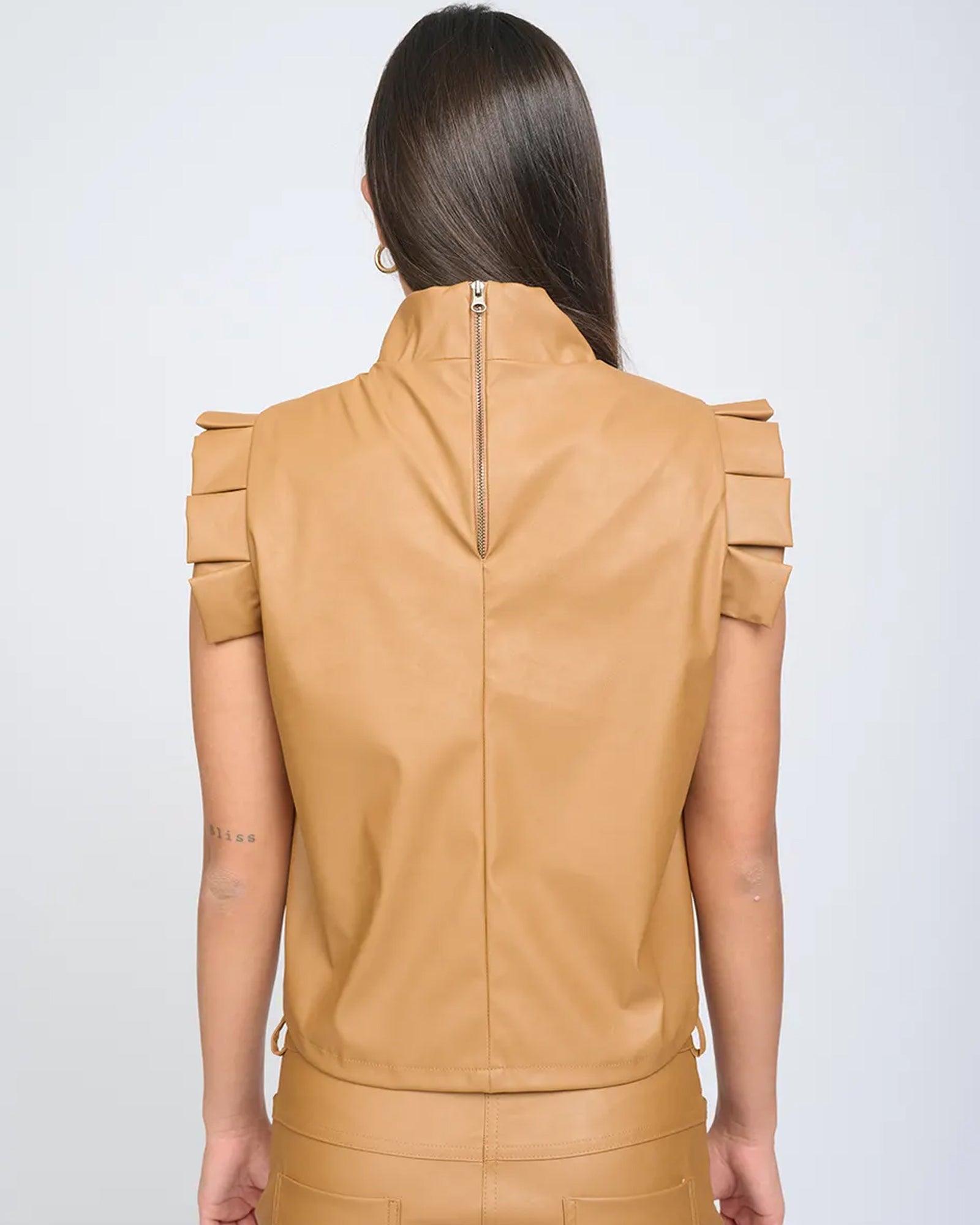 Ella Top Camel Brown