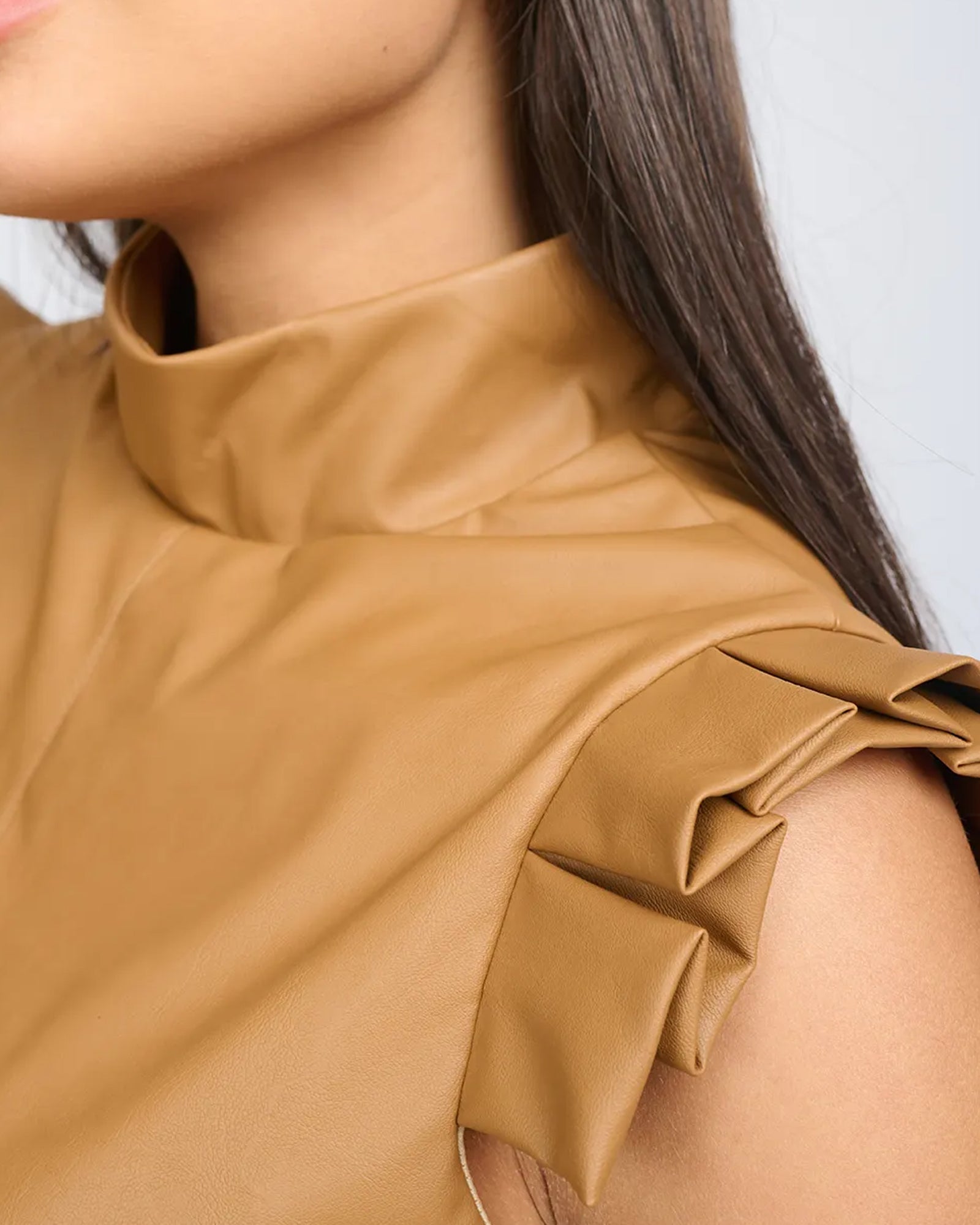 Ella Top Camel Brown
