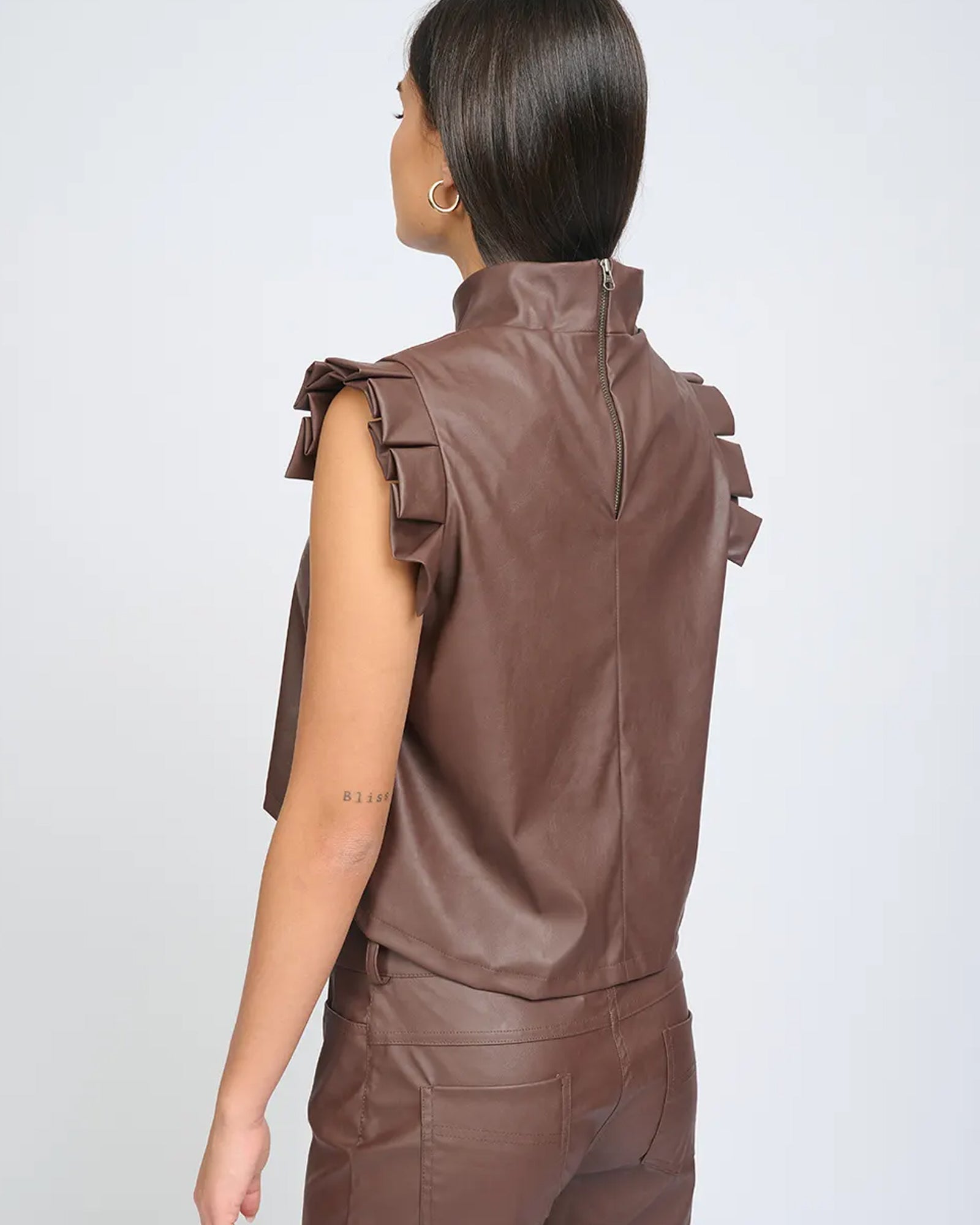 Ella Top Chocolate Brown