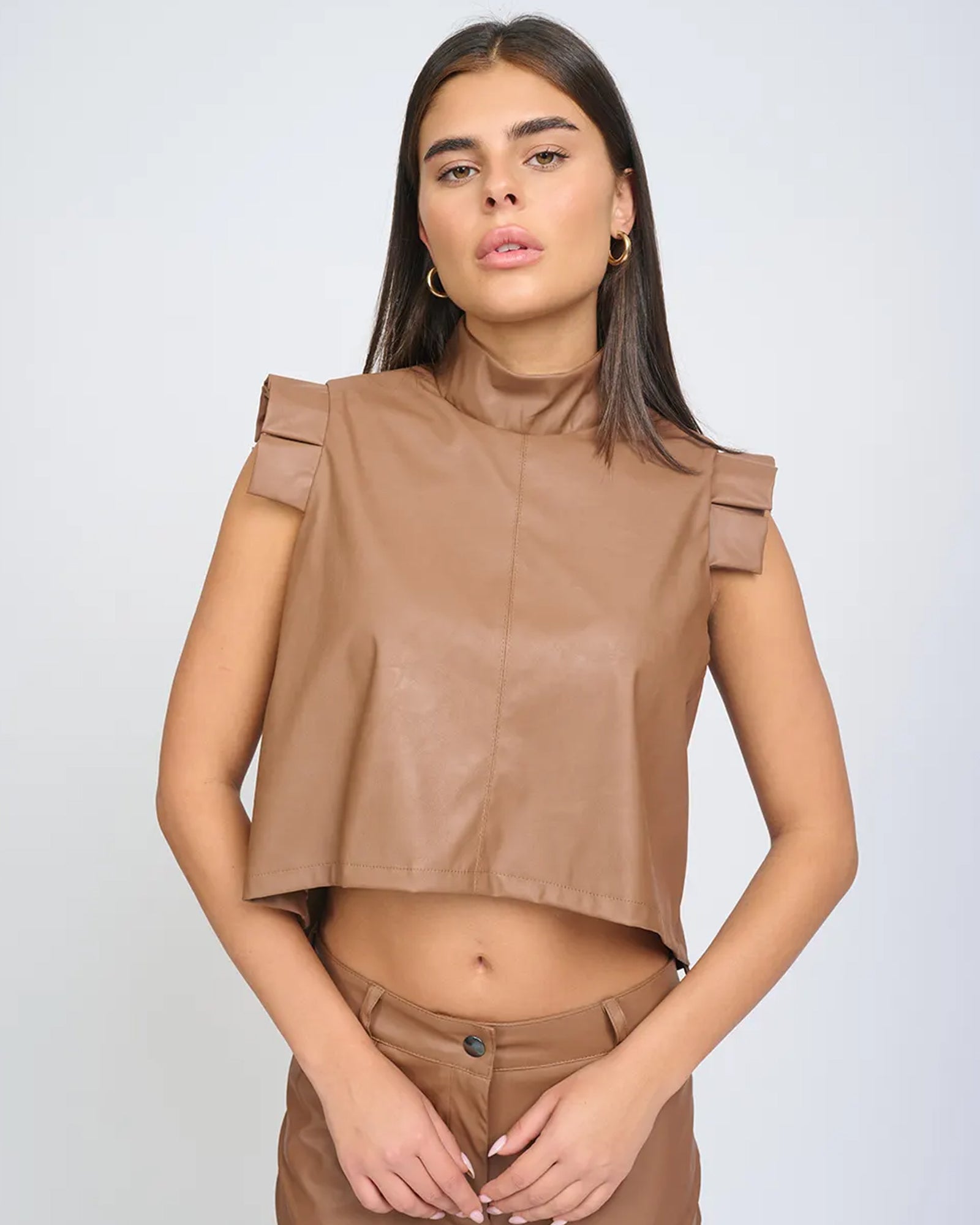Ella Top Mocha Brown