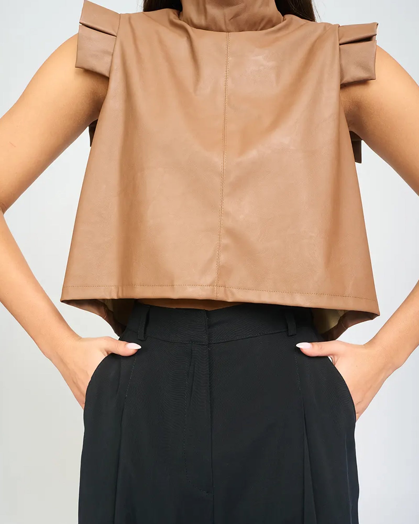 Ella Top Mocha Brown
