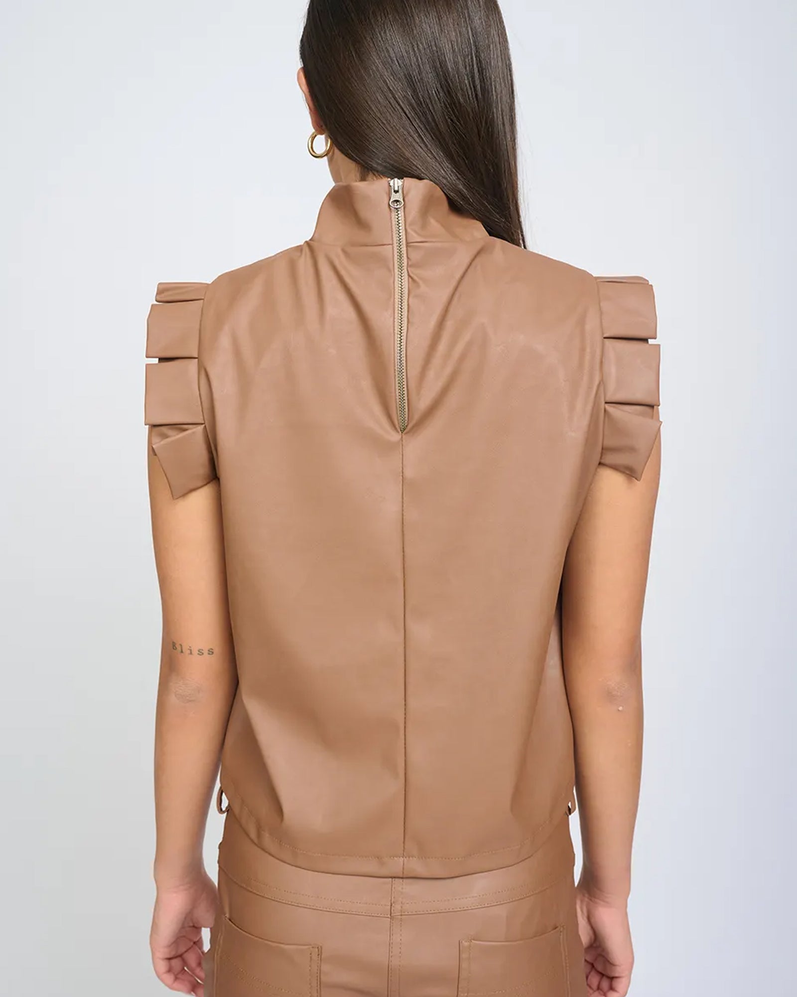 Ella Top Mocha Brown