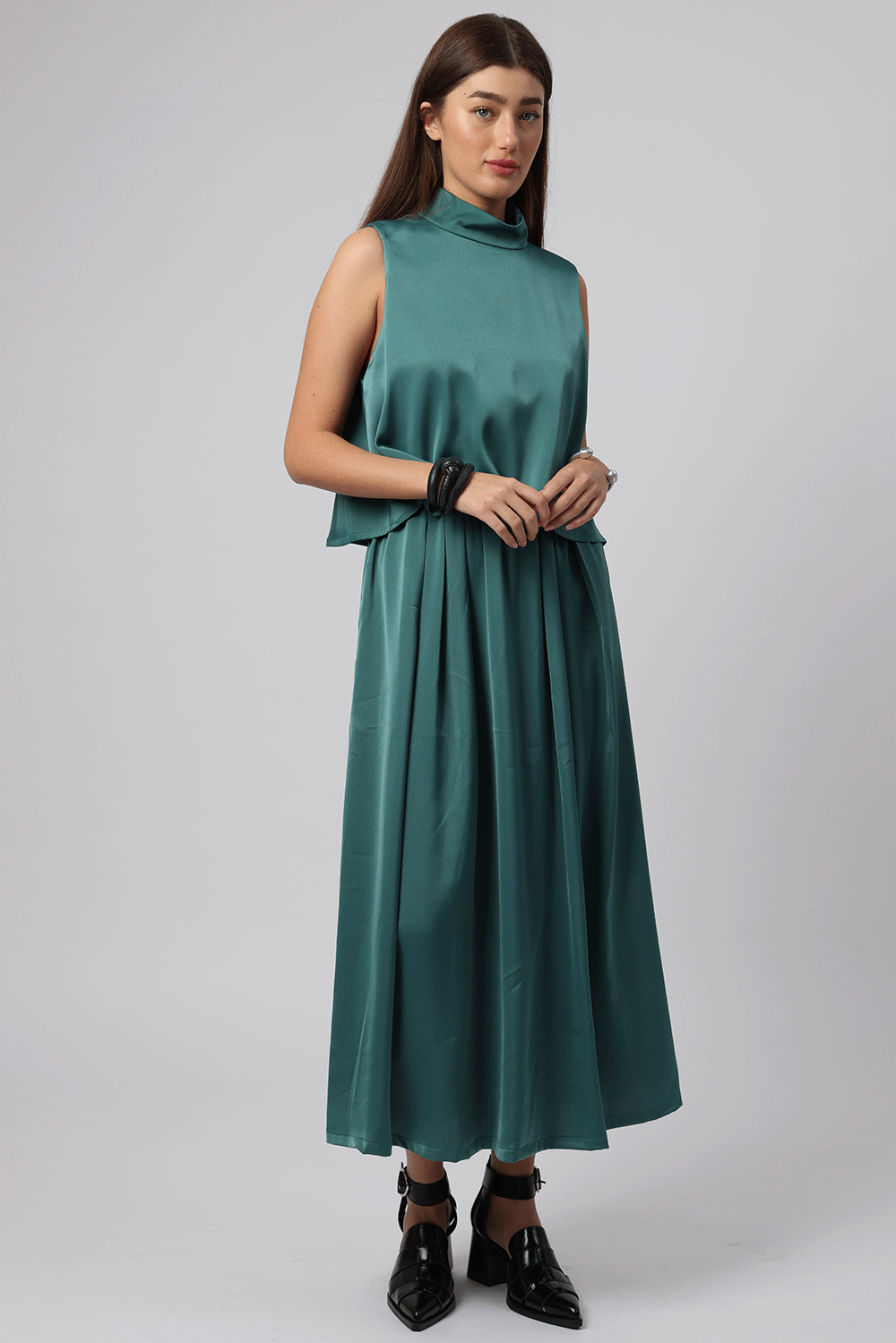 Paxton Dress Green - Layou Design by Shay Sobol