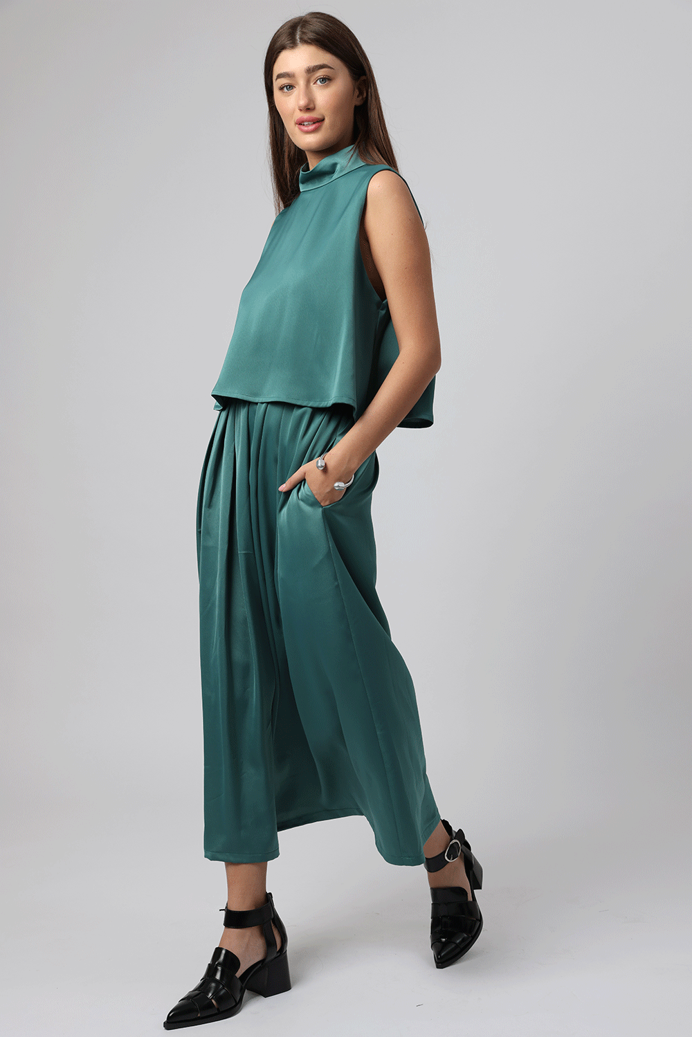 Paxton Dress Green - Layou Design by Shay Sobol