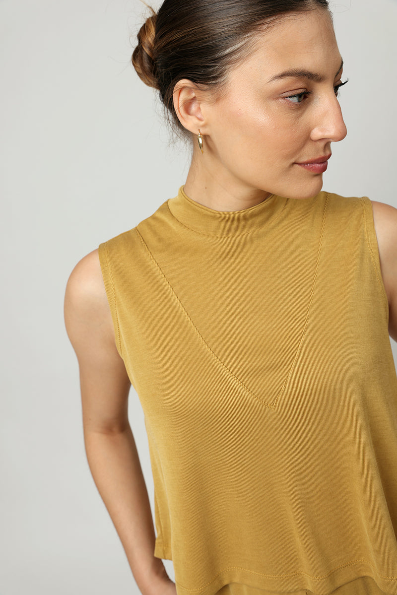 Haley Tank Top Mustard