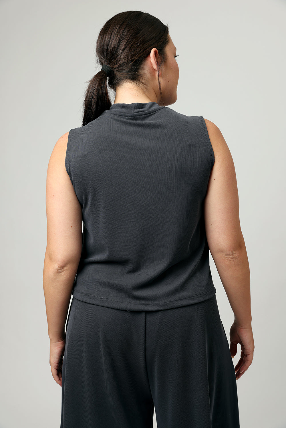 Haley Tank Top Steel - Layou Design by Shay Sobol