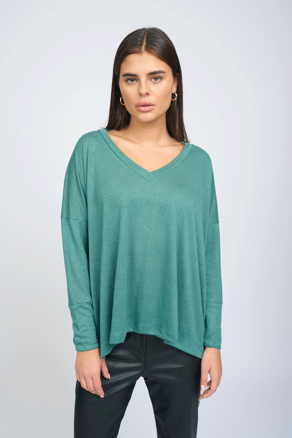 Josephine V Top Green