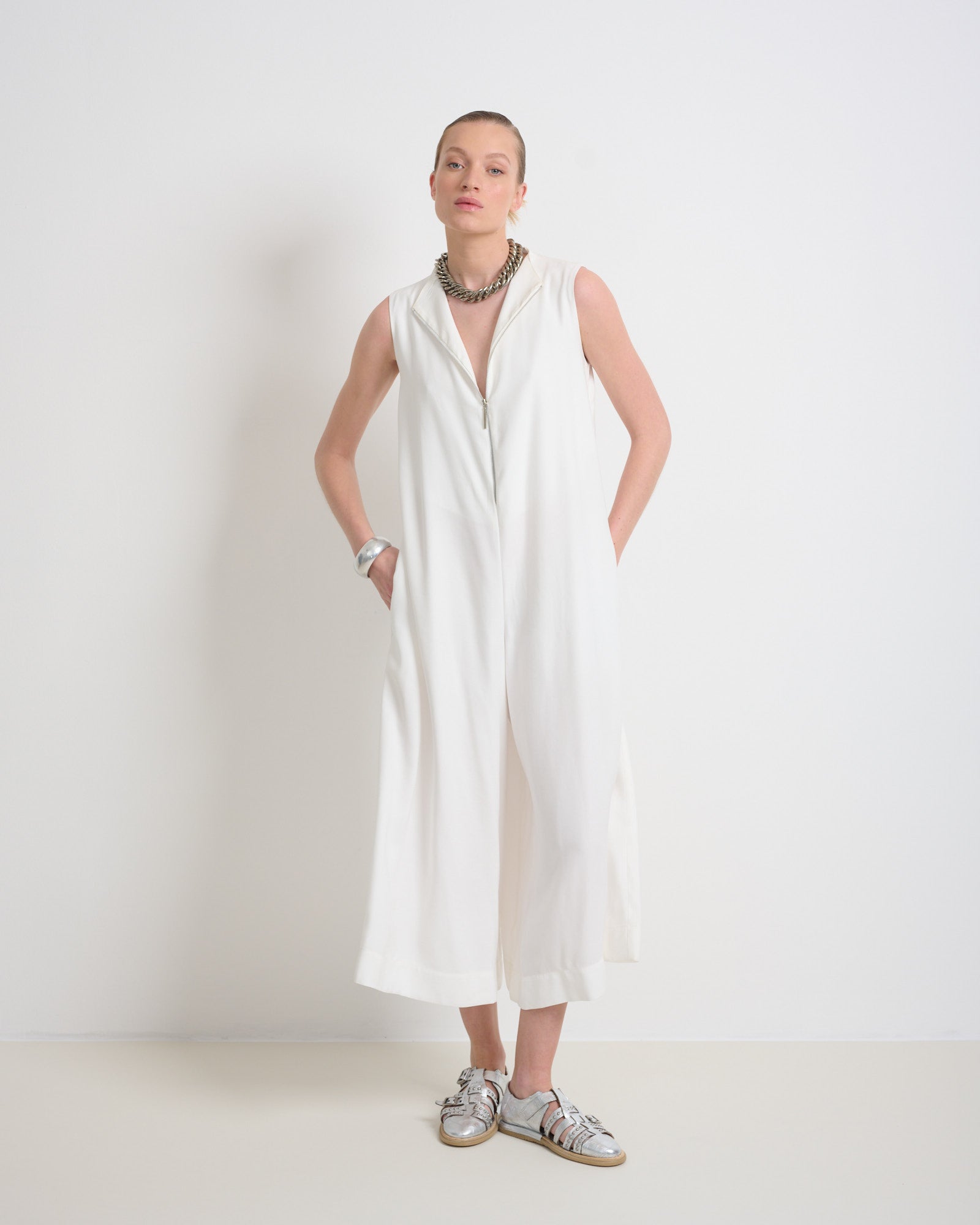 Hannah Jumpsuit White