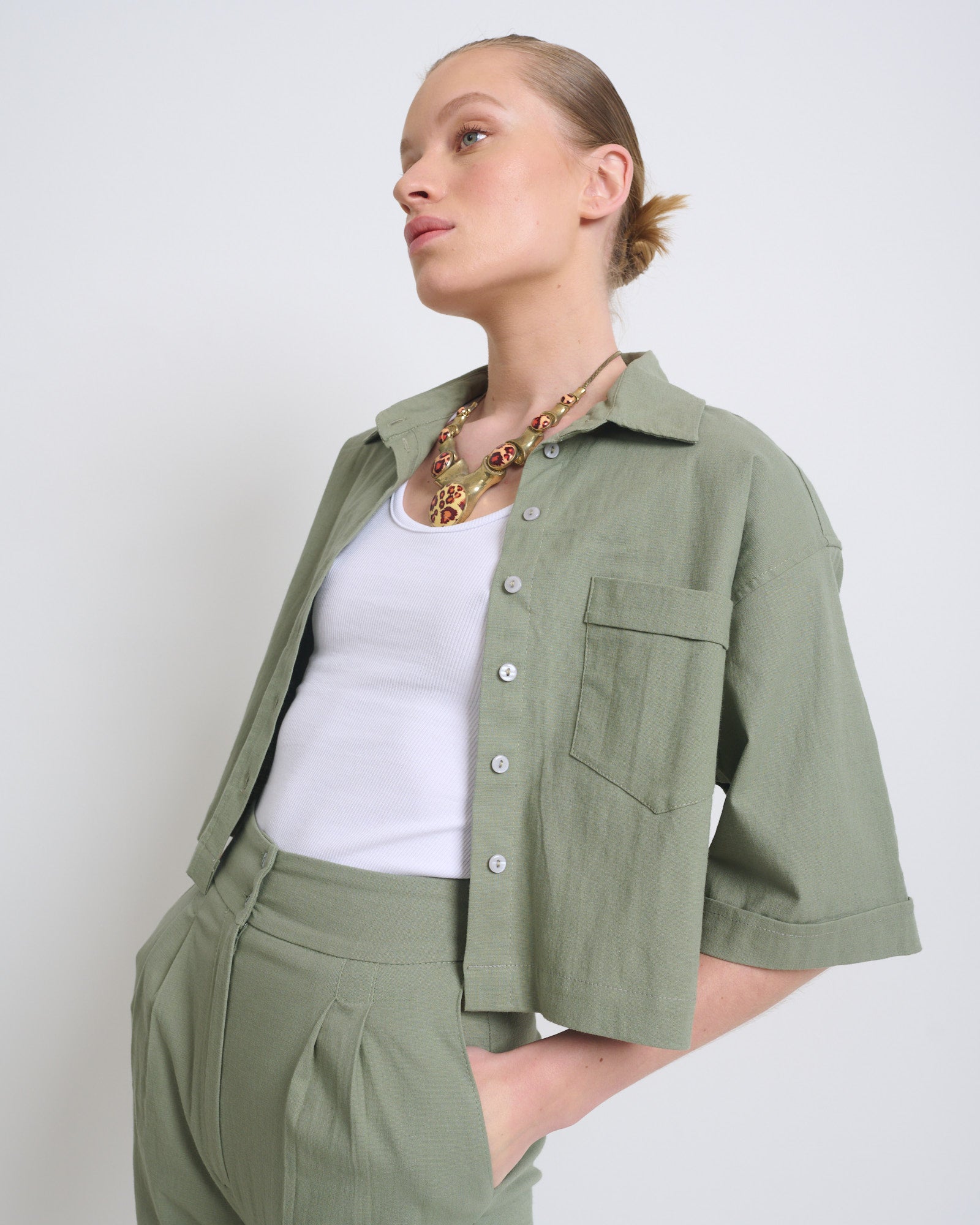 Esther Shirt Green