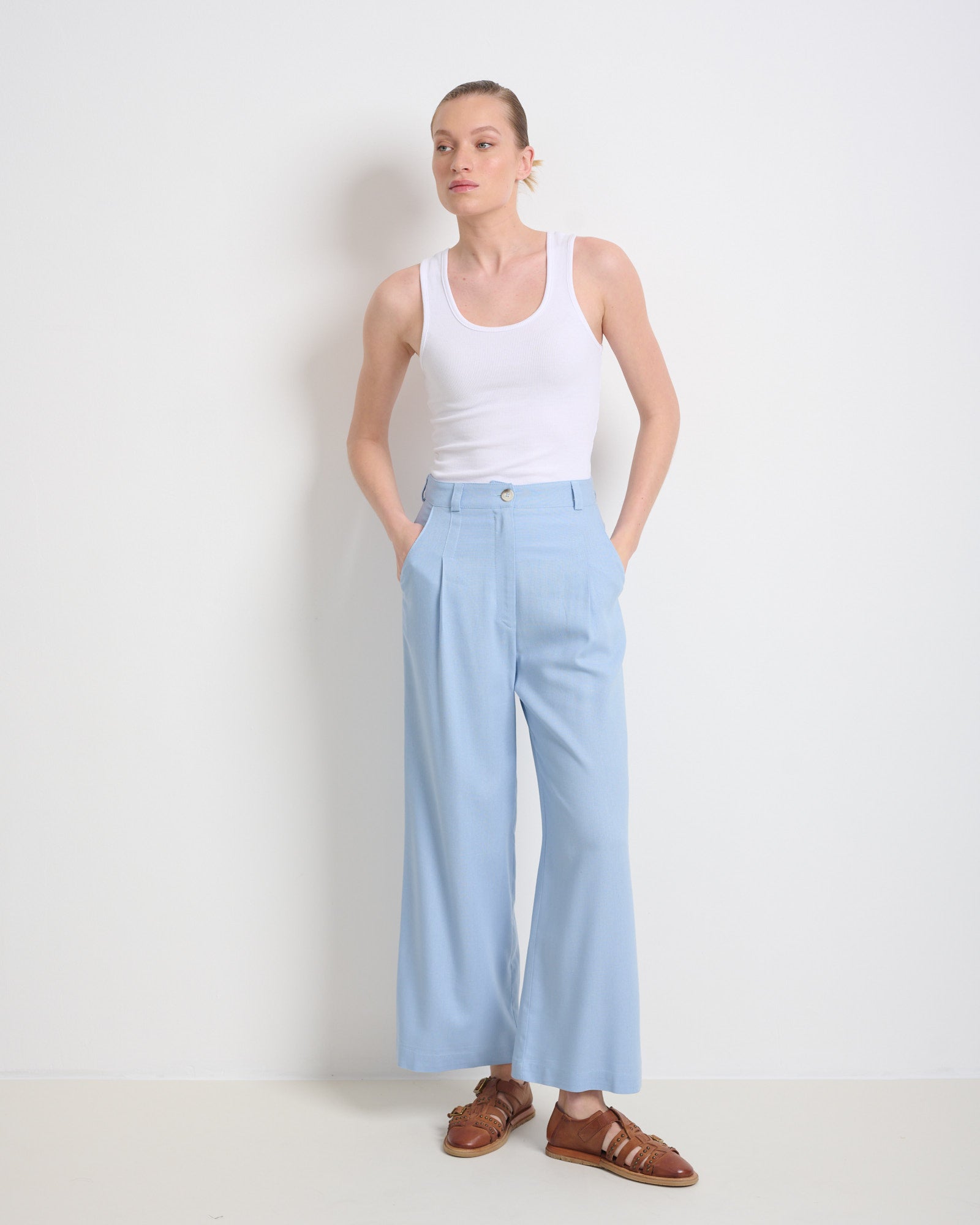 Caroline Pants Light Blue