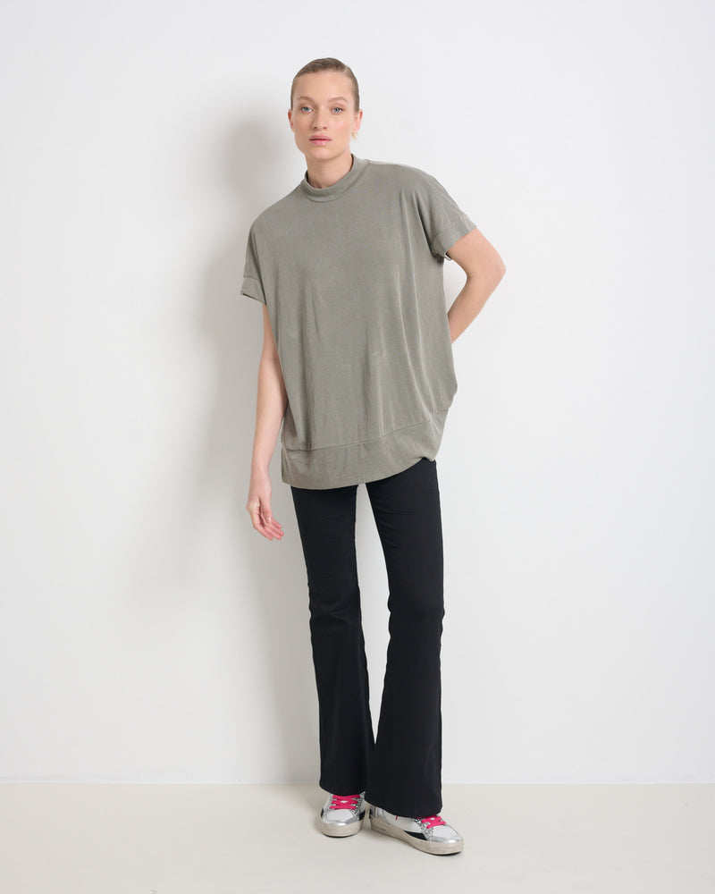 Lola Top Olive Grey