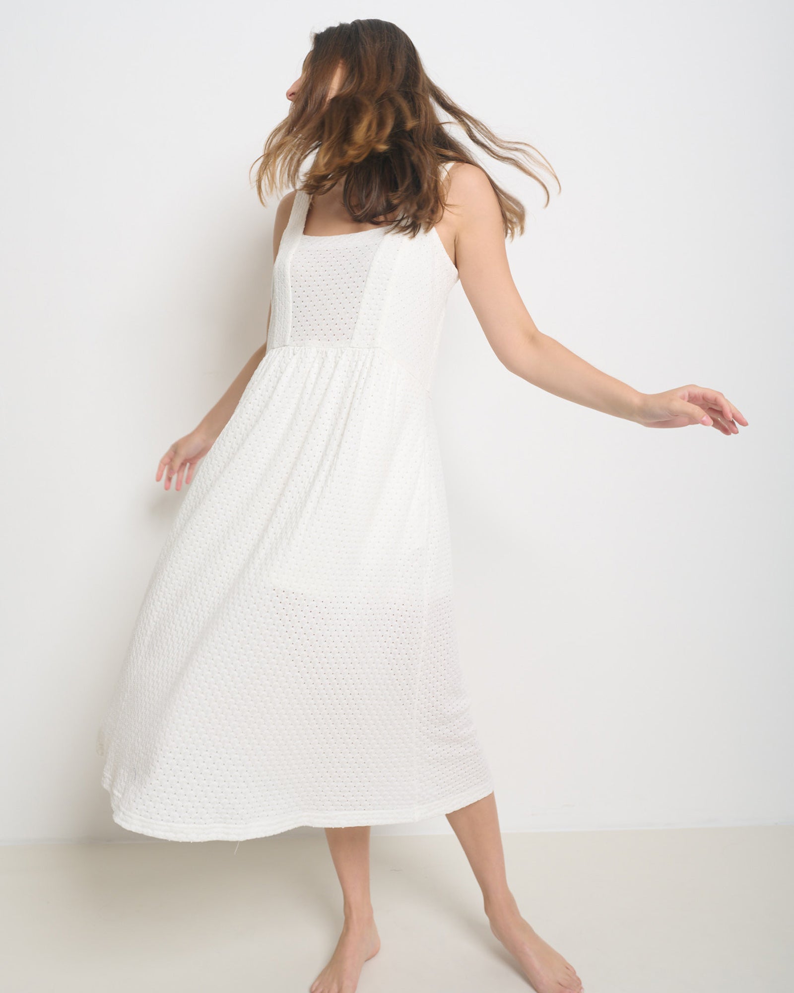 Tad Dress White