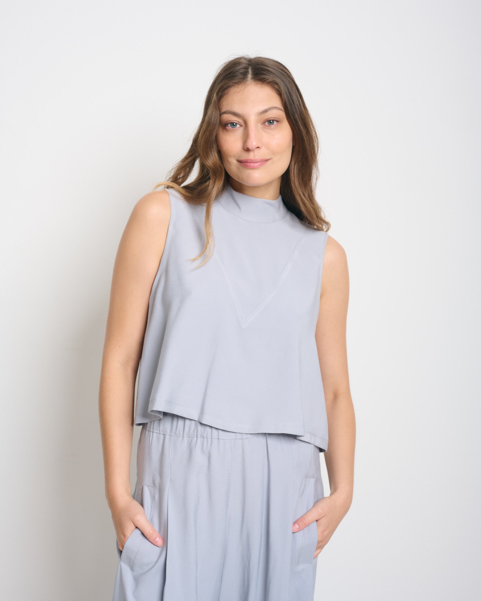 Loreen Top Light Grey