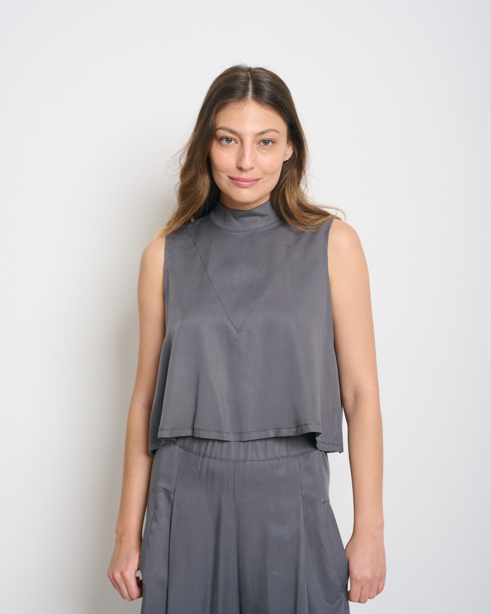 Loreen Top Dark Grey