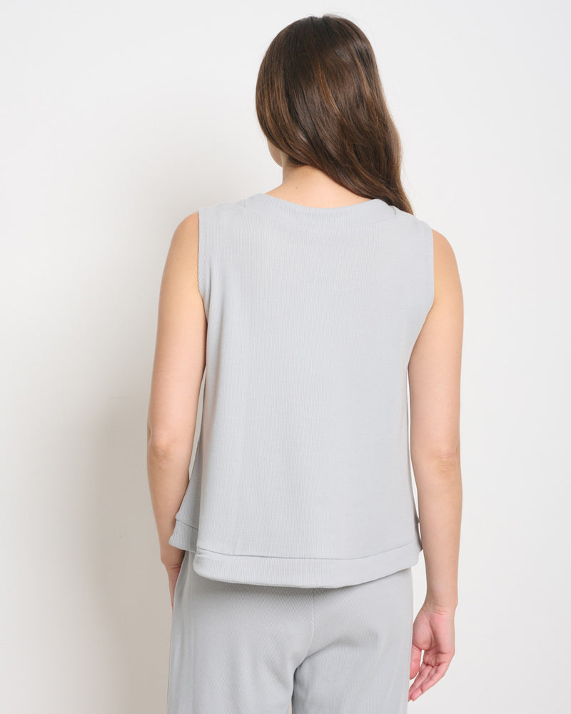 Shoshanna Top Light Grey