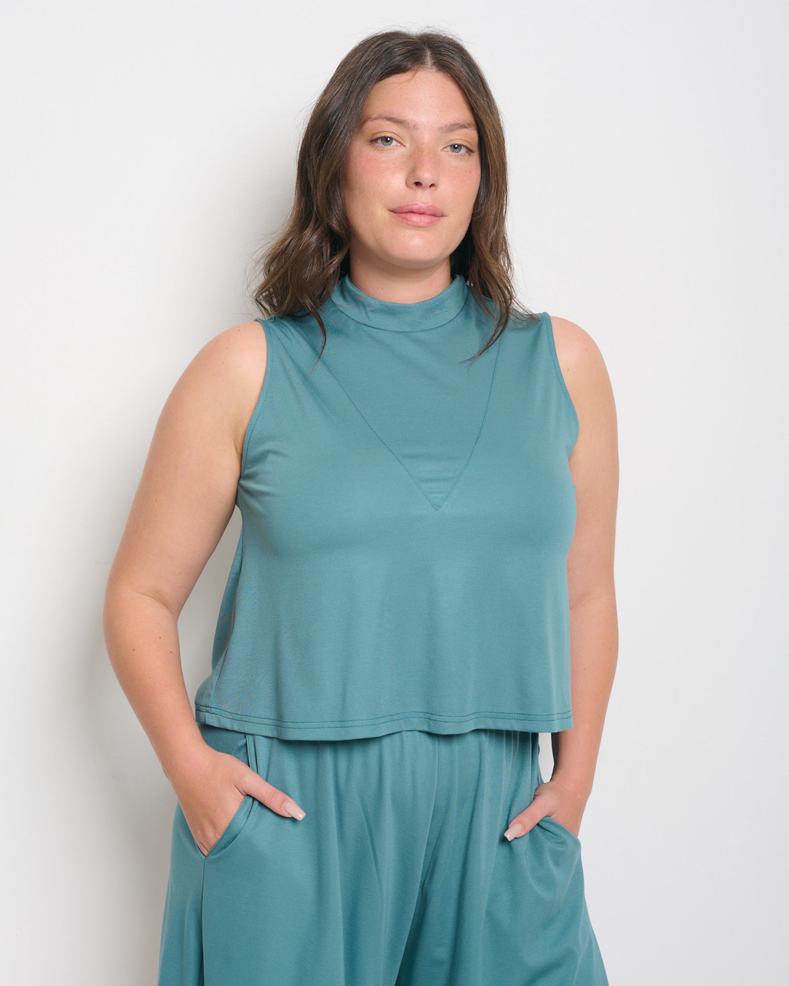 Haley Tank Top Turquoise