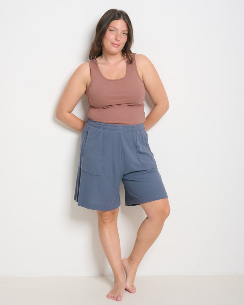 Shoshanna Shorts Steel Grey