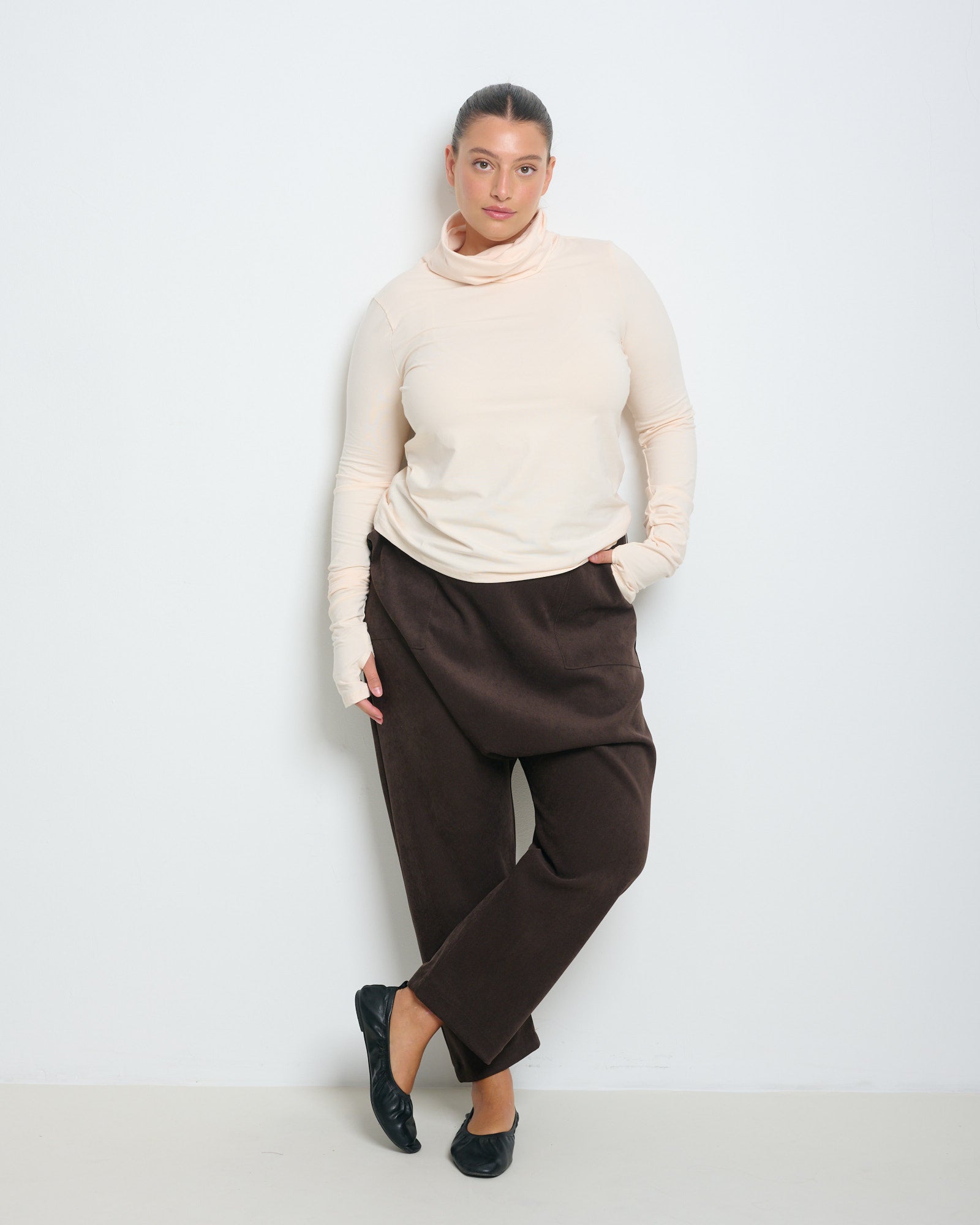 Linoy 2.0 Turtleneck Top Nude