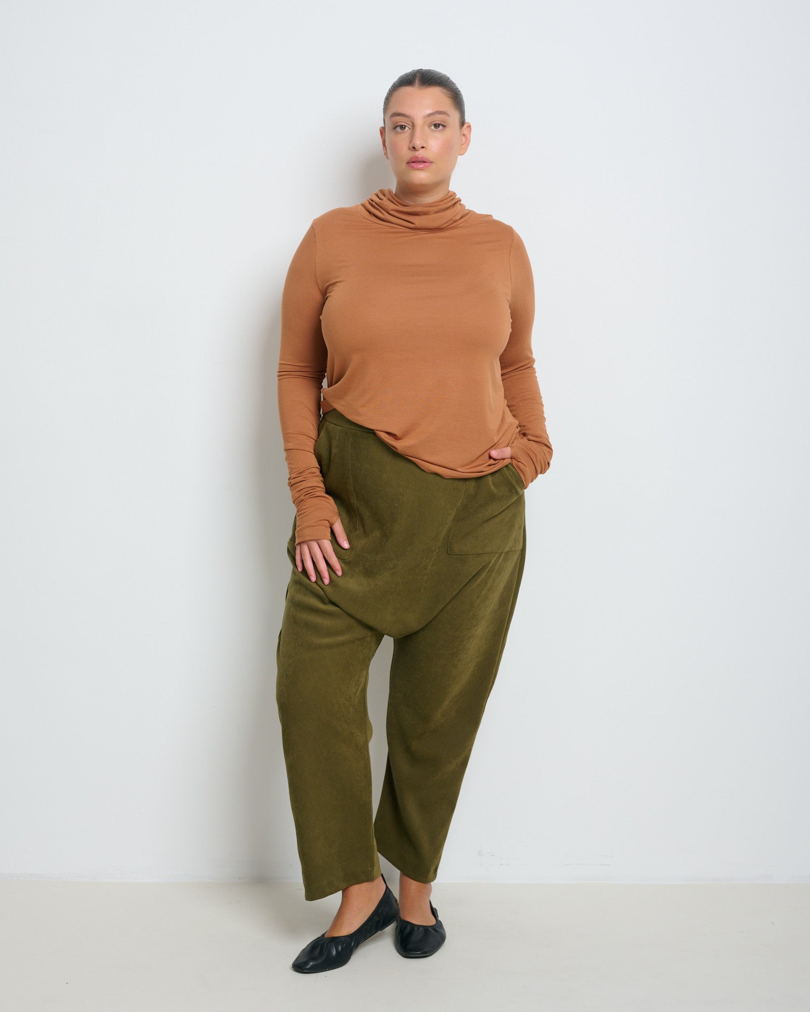 Linoy 2.0 Turtleneck Top Brick