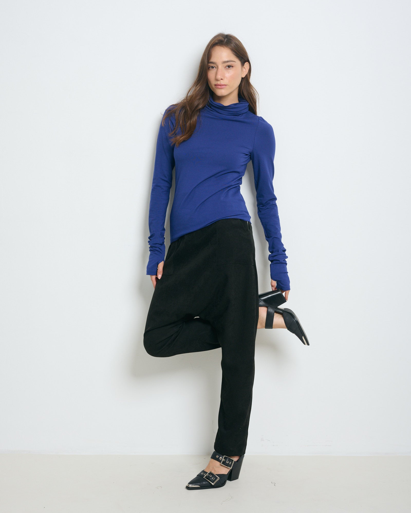 Linoy 2.0 Turtleneck Top Royal Blue