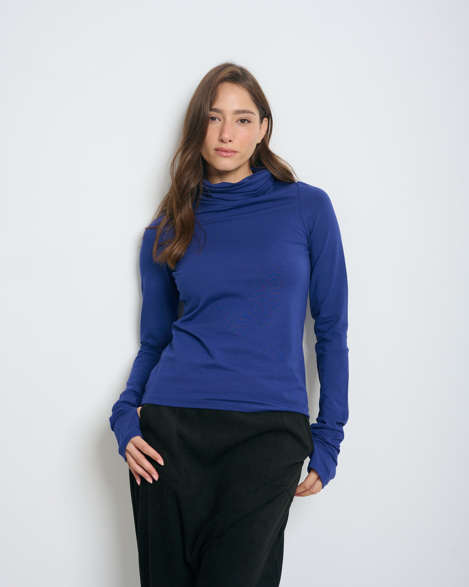 Linoy 2.0 Turtleneck Top Royal Blue