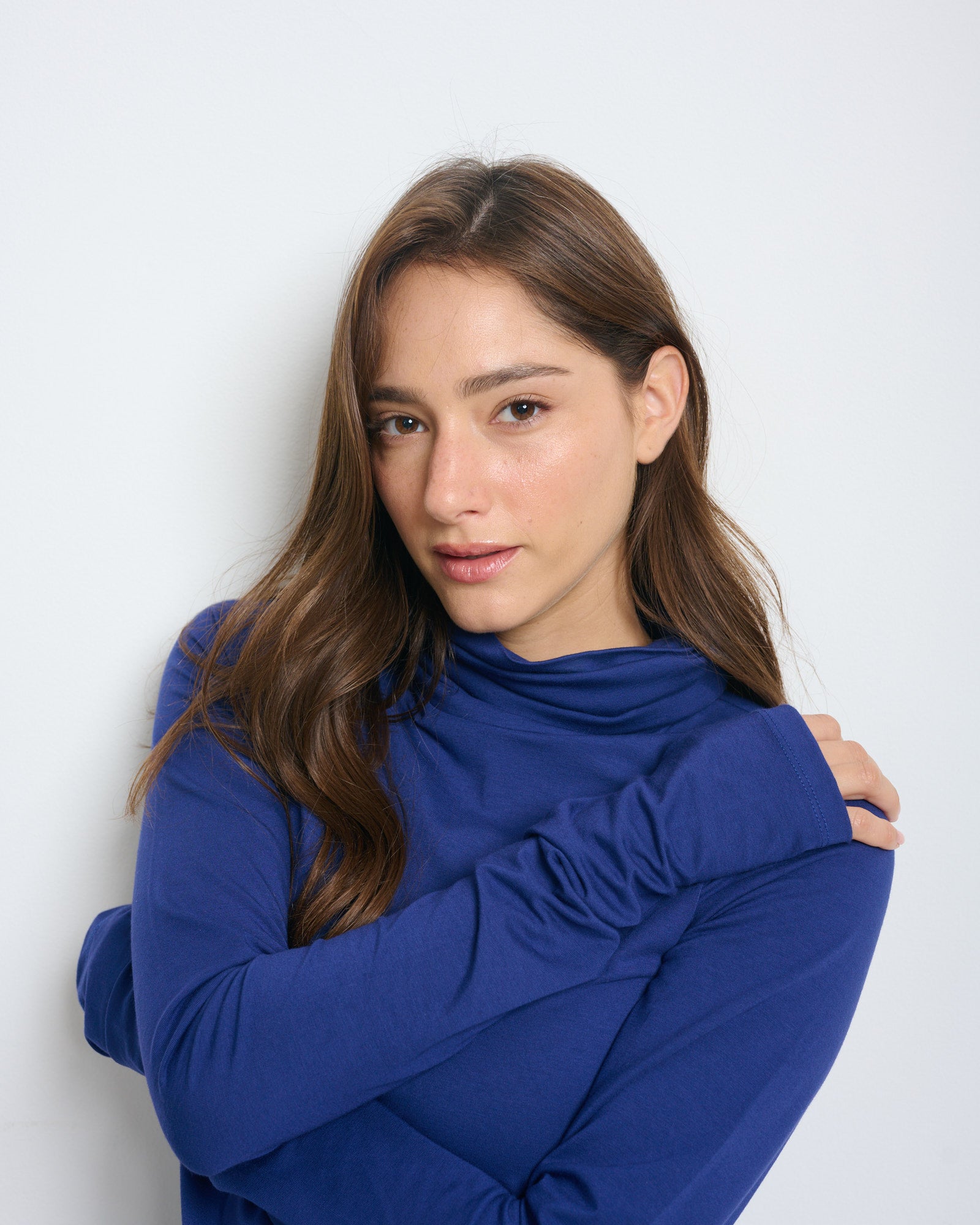 Linoy 2.0 Turtleneck Top Royal Blue