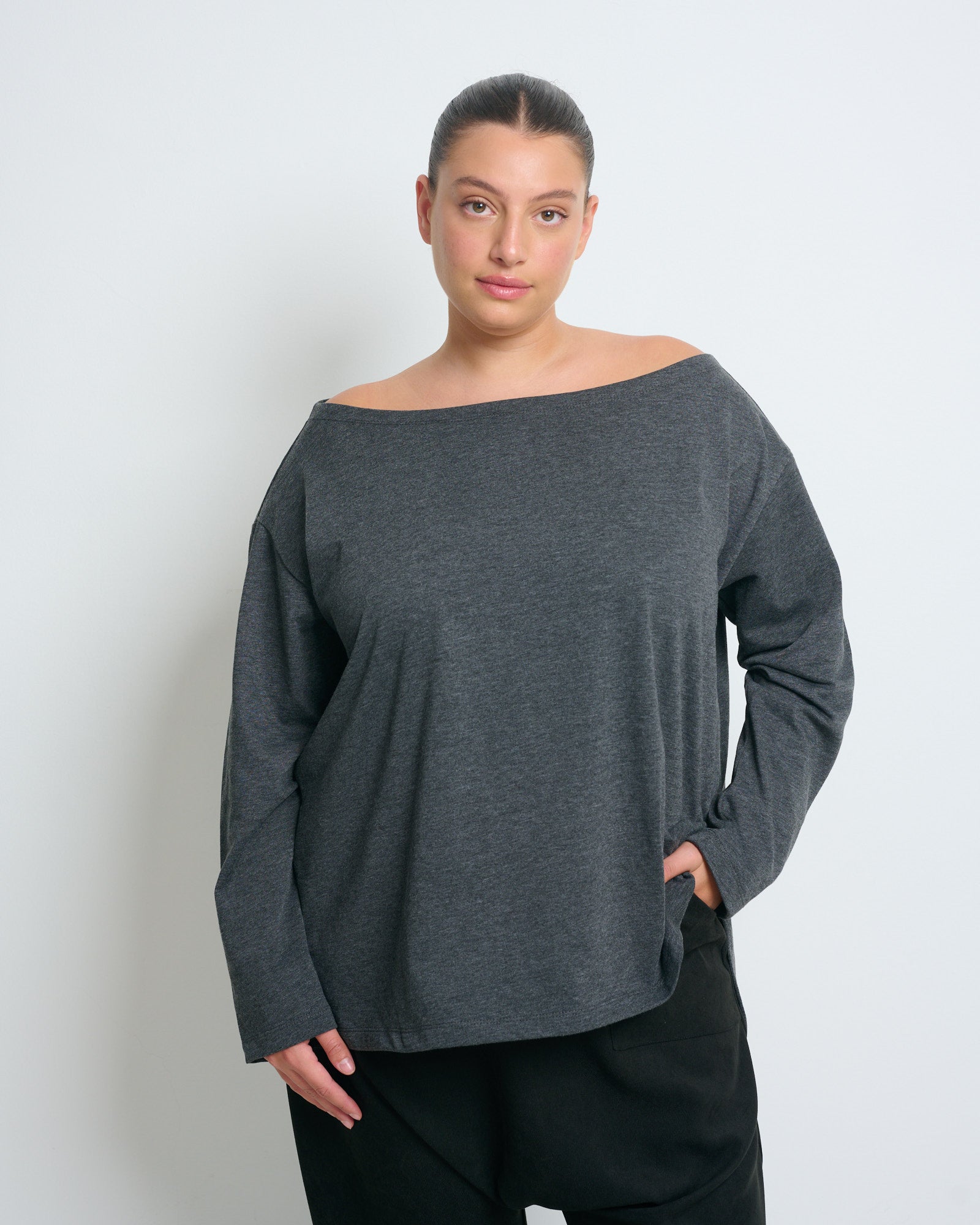 Gili Top Dark Grey