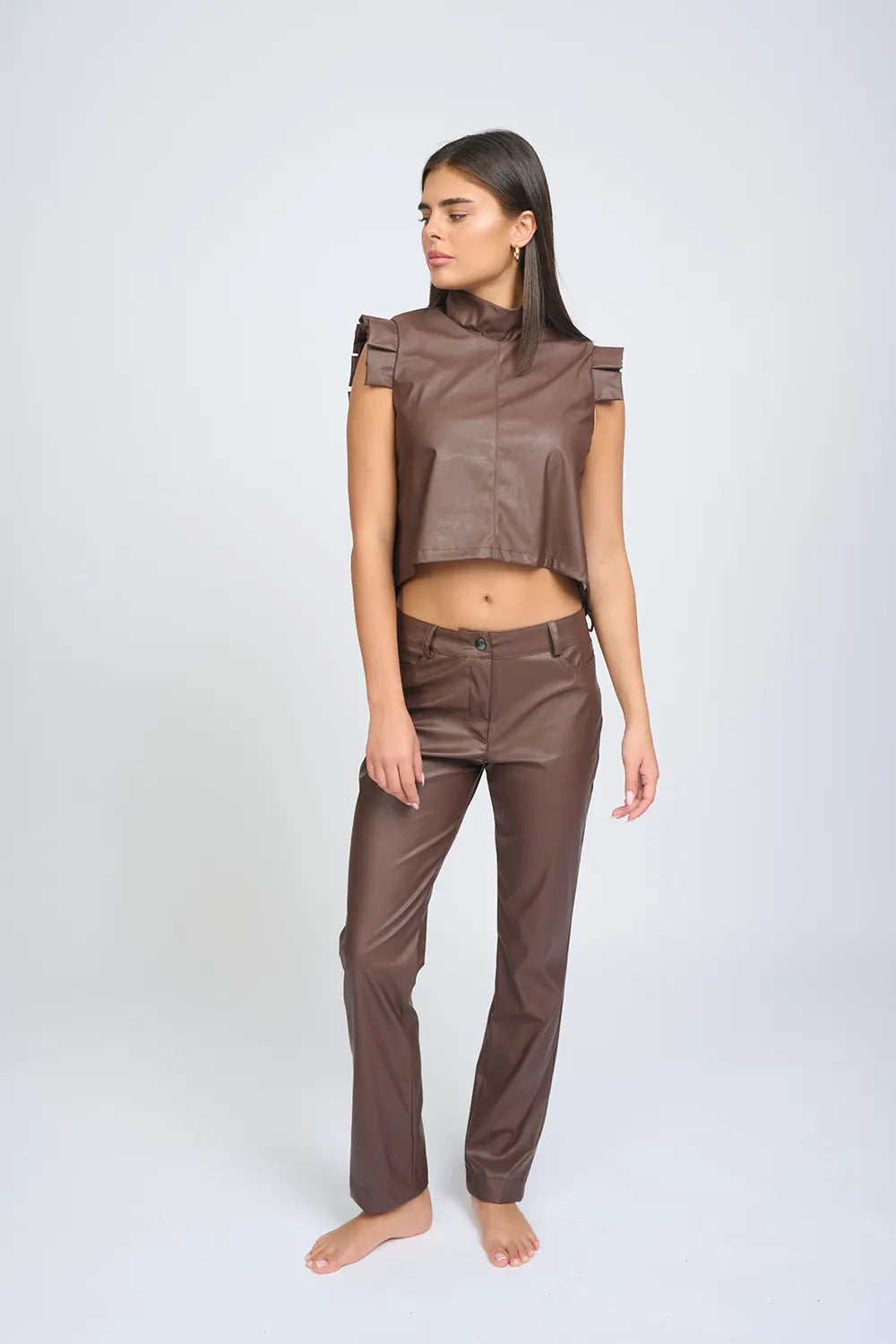 Ella Top Chocolate Brown