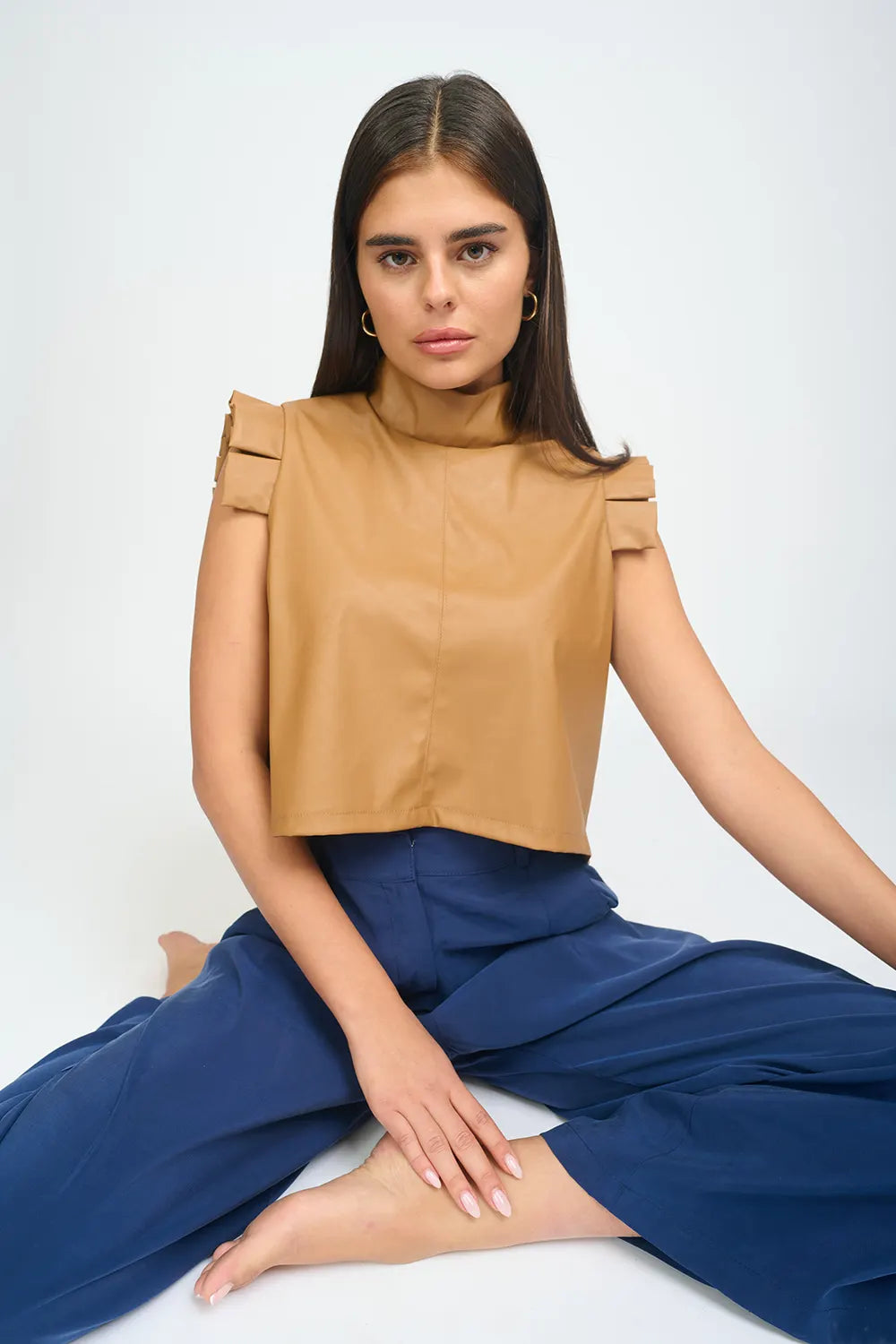 Ella Top Camel Brown