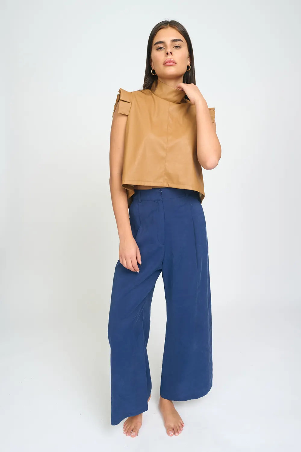 Ella Top Camel Brown