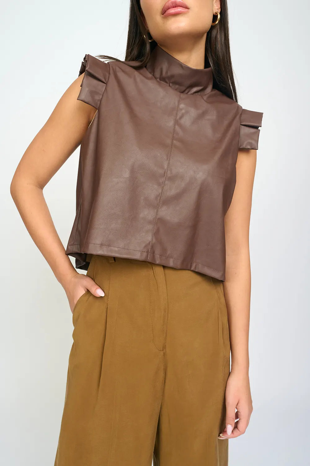 Ella Top Chocolate Brown