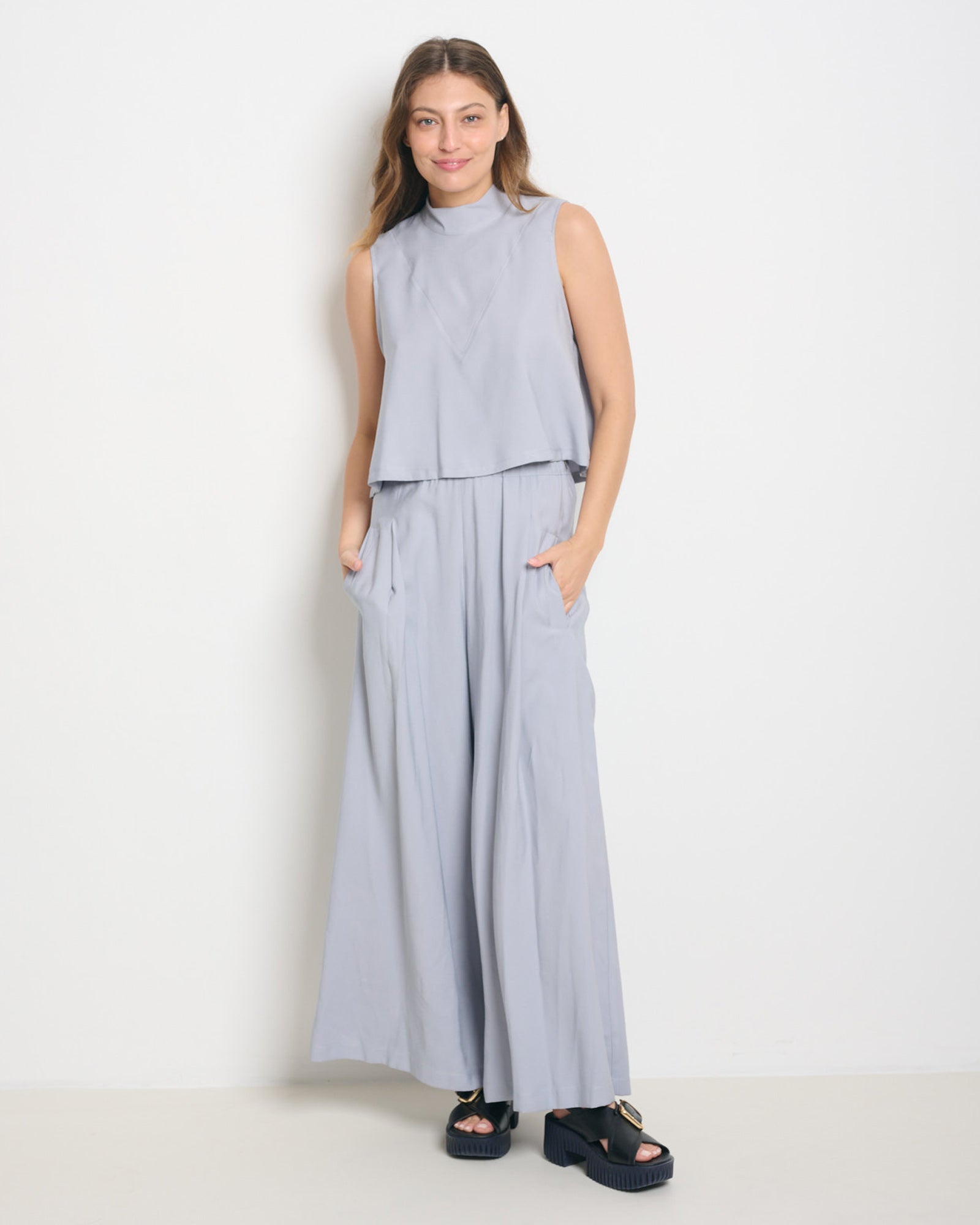 Loreen Pants Light Grey